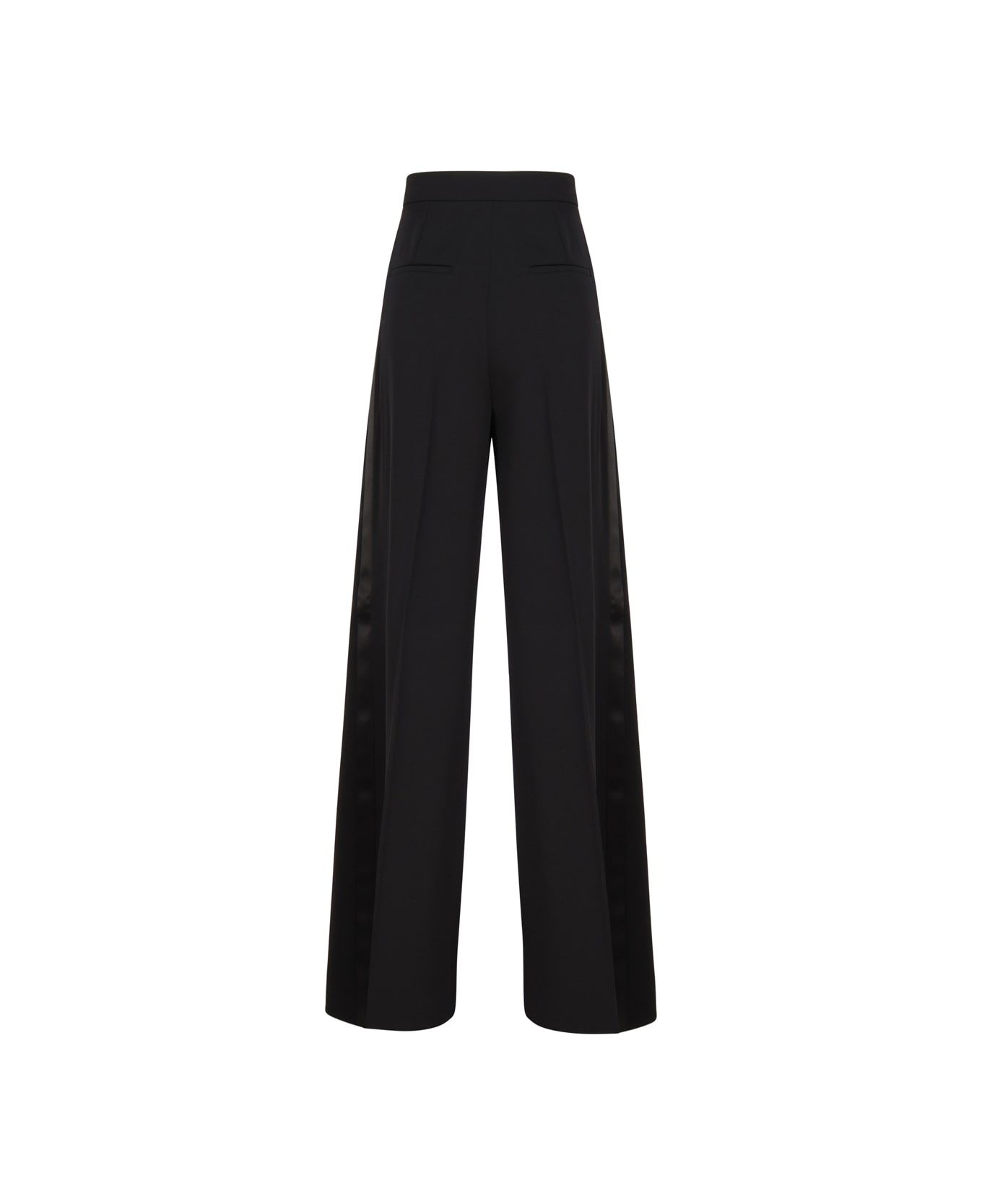 Max Mara Men's Trousers In Stretch Wool - Black