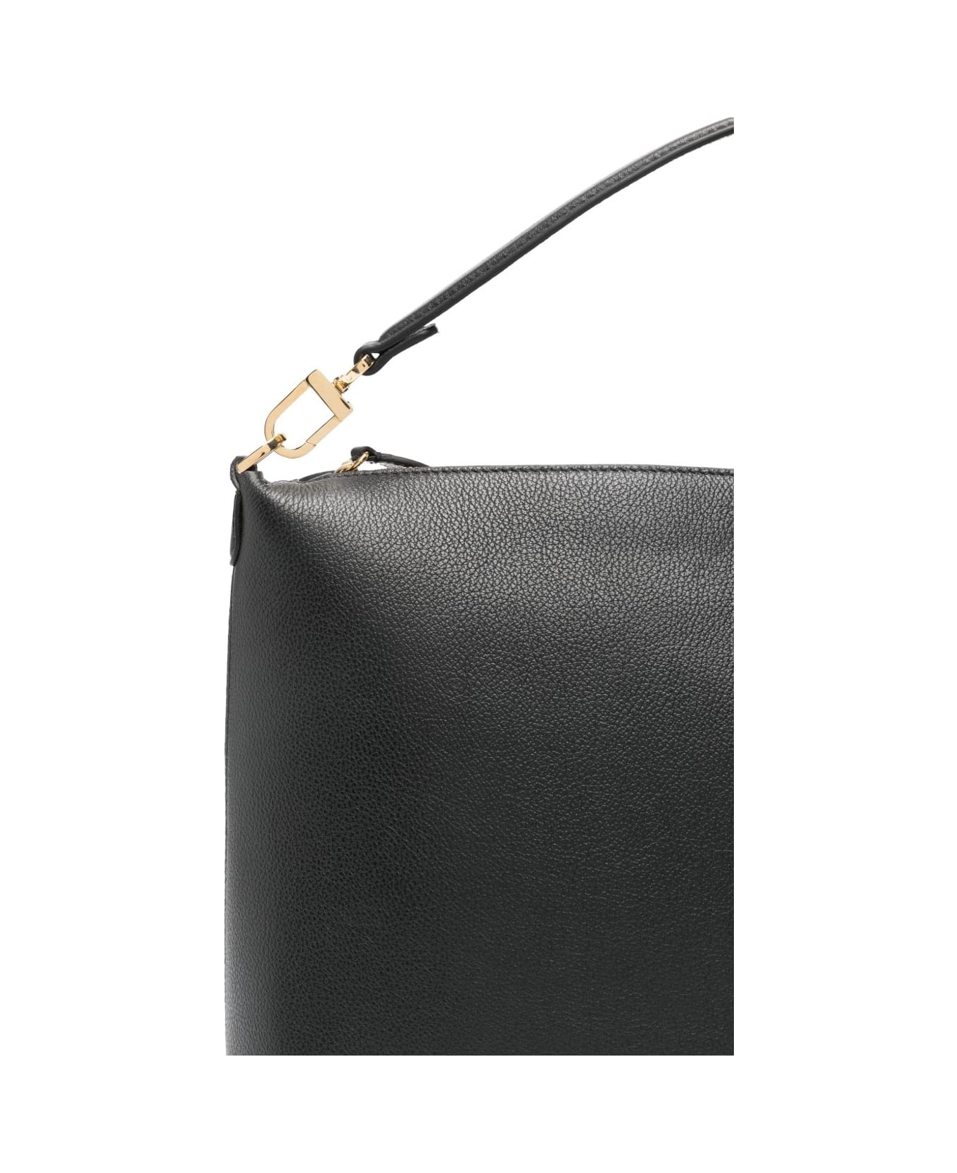 Totême Medium Leather Tote Bag - Black