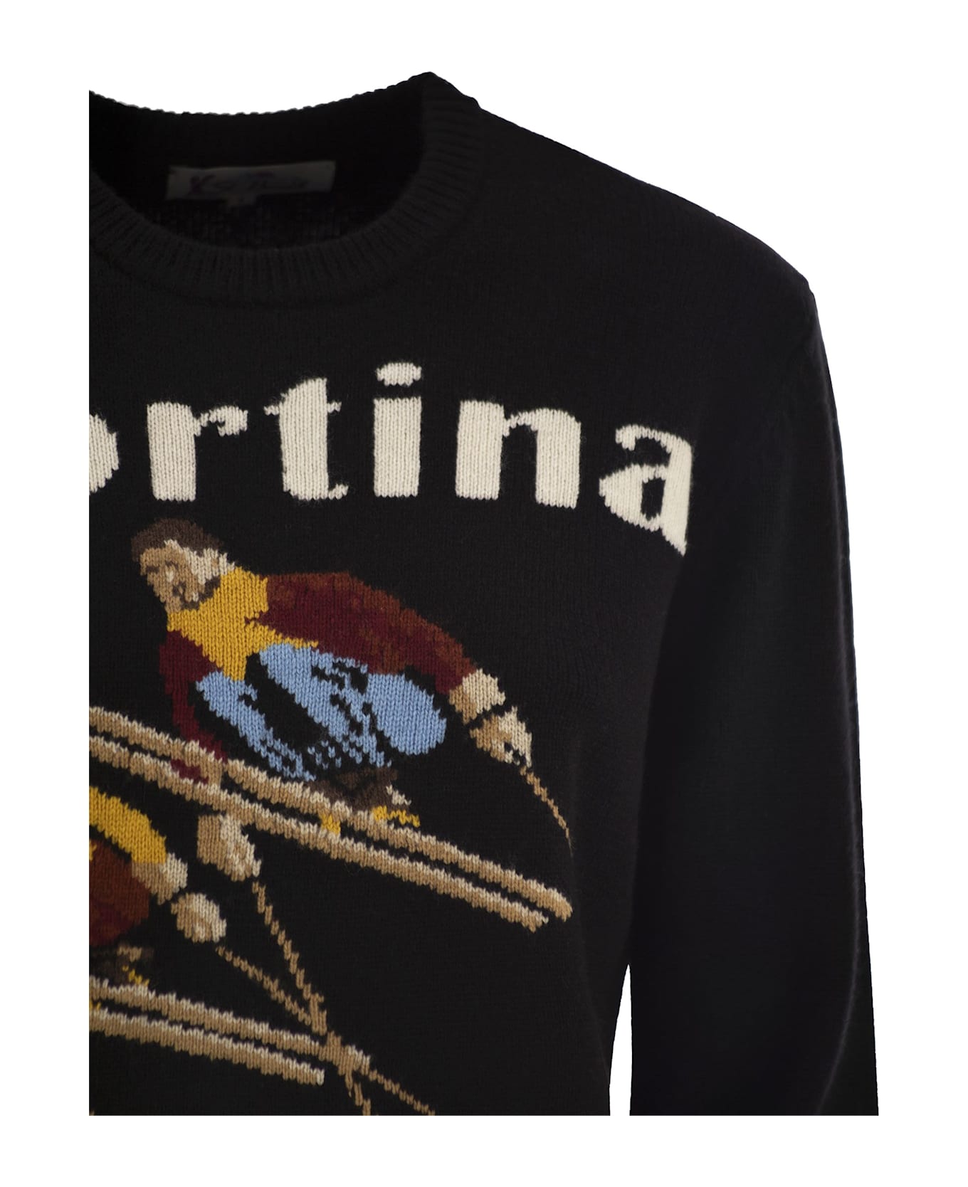 MC2 Saint Barth Cortina Wool And Cashmere Blend Jumper - Navy