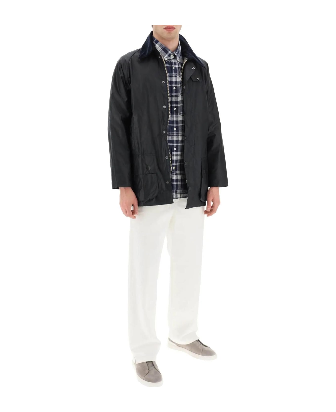 Barbour 
beaufort
 Wax Jacket - Navy