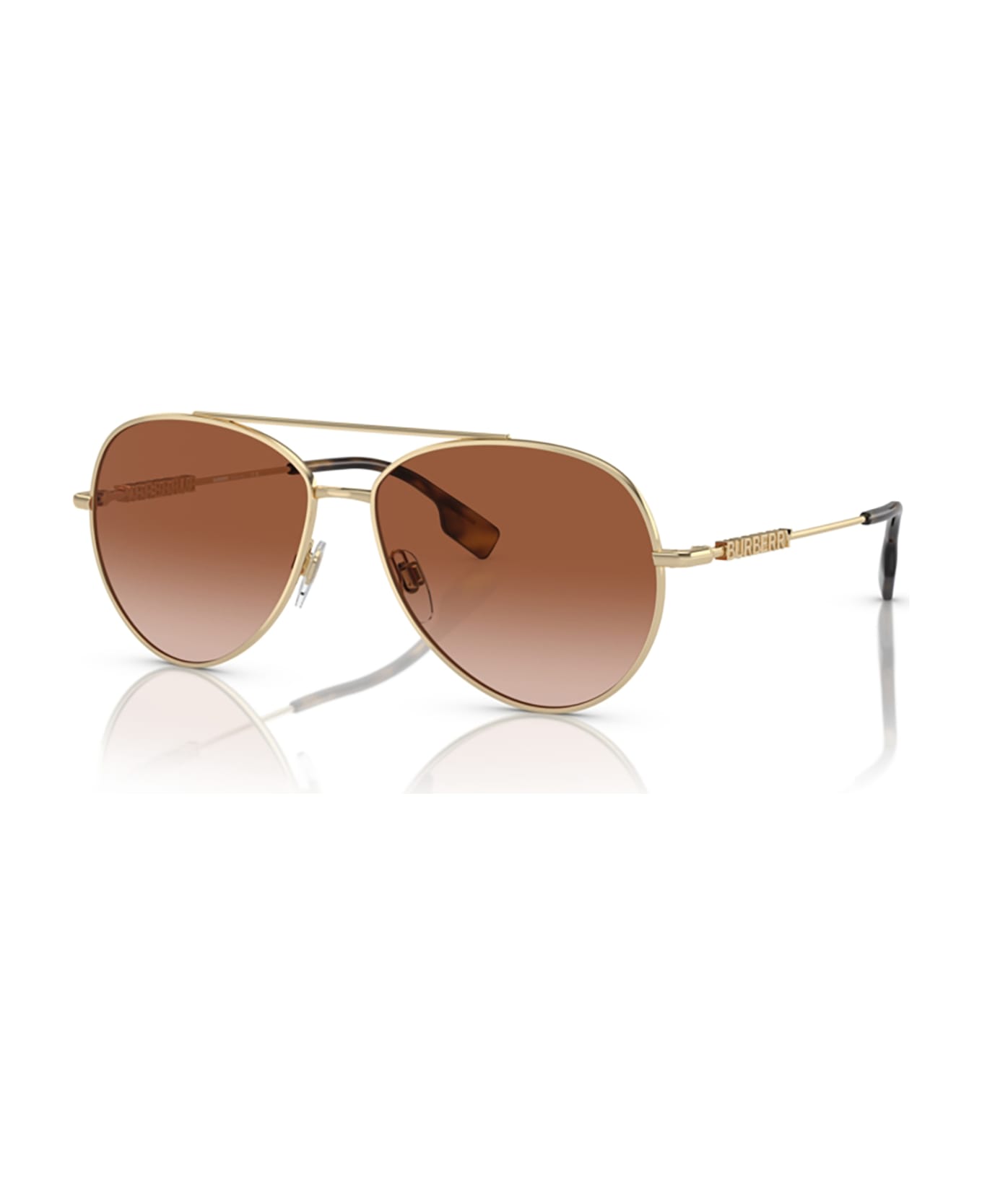 Burberry Eyewear Be3147 Light Gold Sunglasses - Light gold サングラス