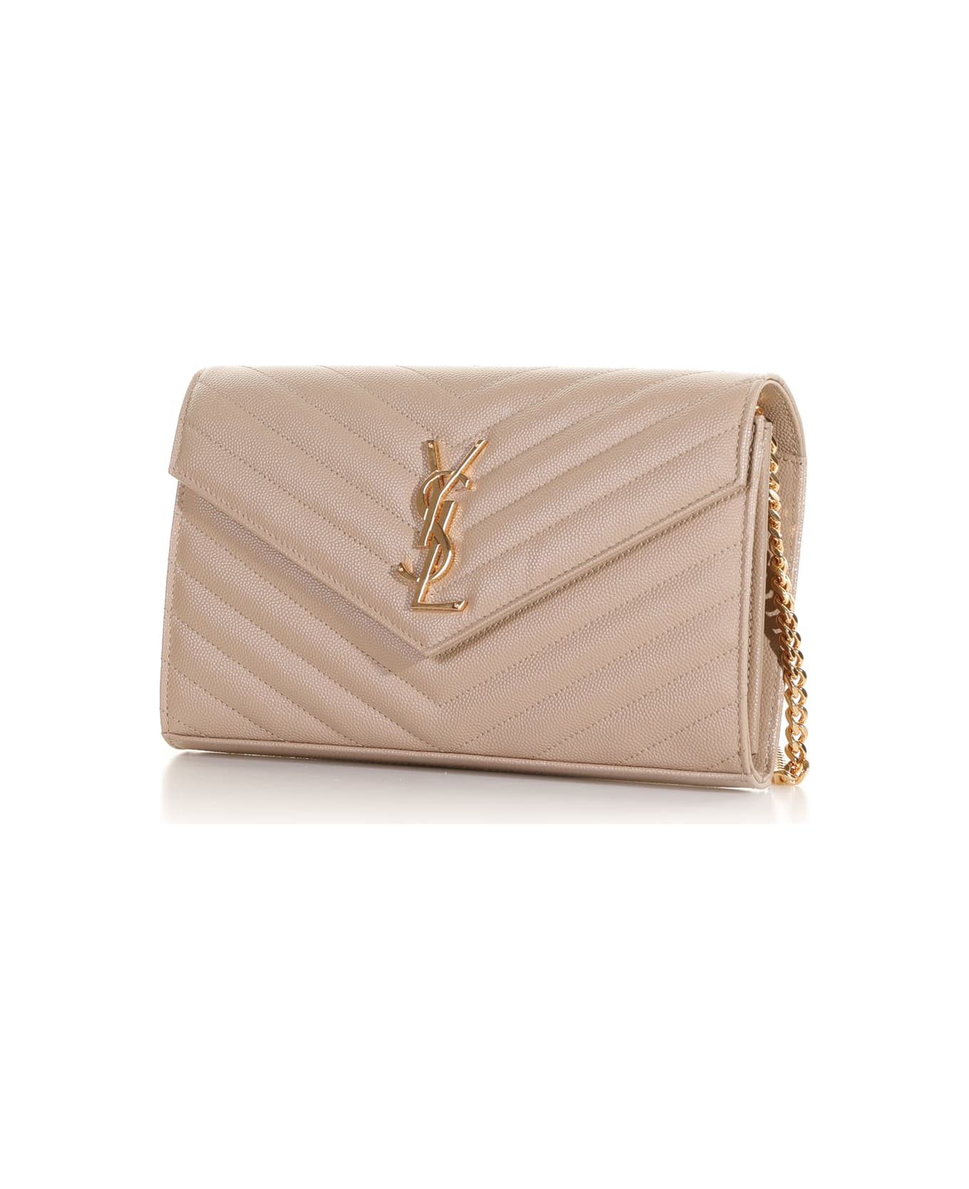 Saint Laurent Clutch Bag With Shoulder Chain And Logo italist, ALWAYS LIKE A SALE