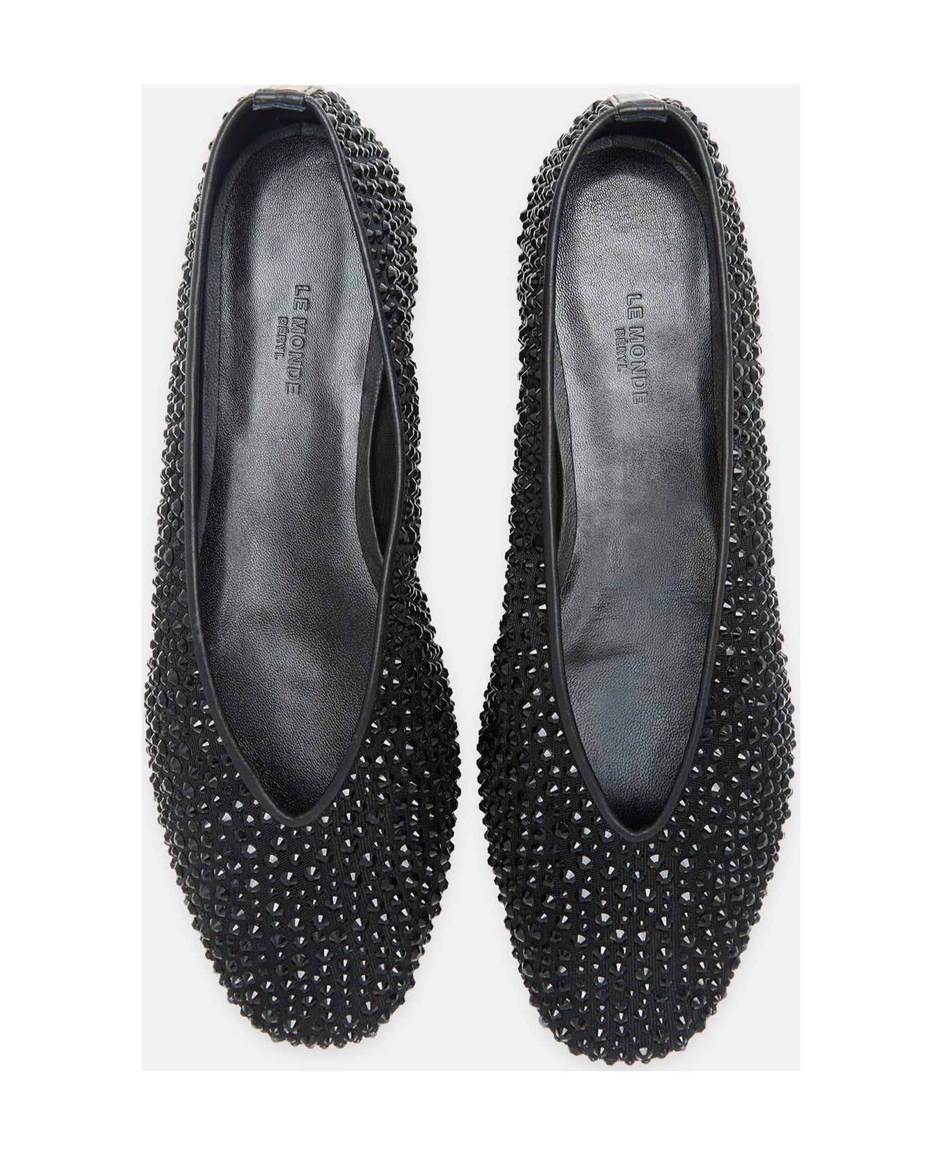 Le Monde Beryl Luna Slipper Crystal - Black