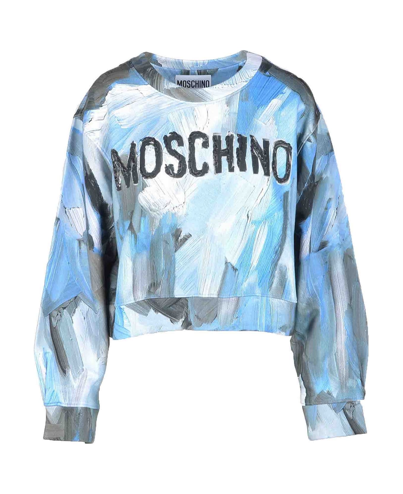 Moschino Women's Sky Blue Sweatshirt - Sky Blue