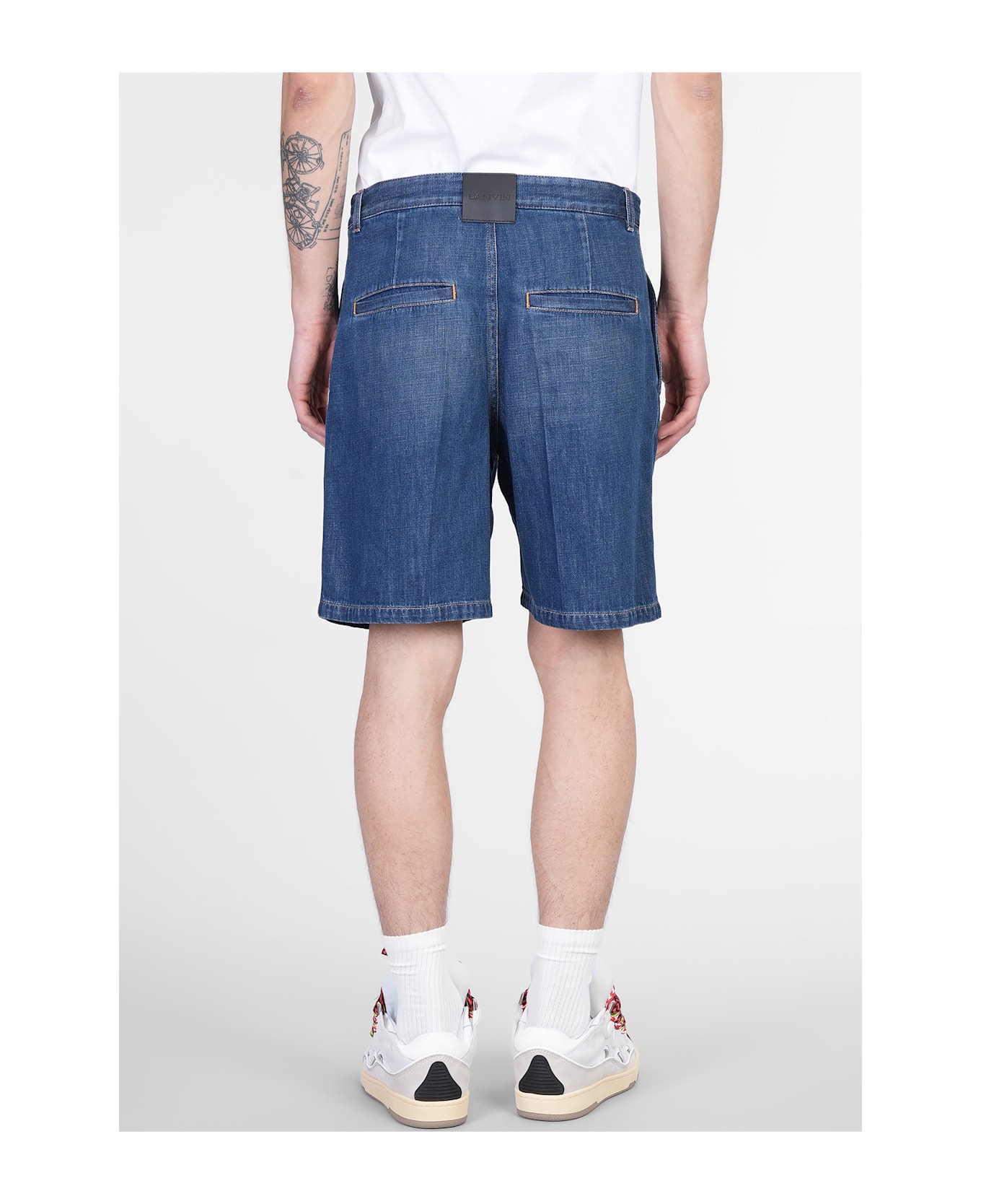 Lanvin Shorts In Blue Cotton - blue
