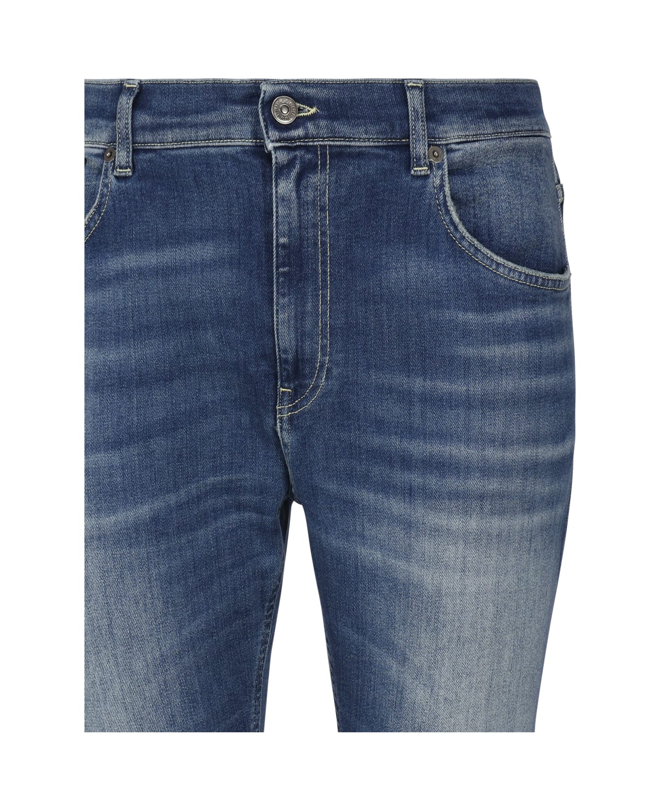 Dondup Alex Super Skinny Jeans In Stretch Denim - Blue