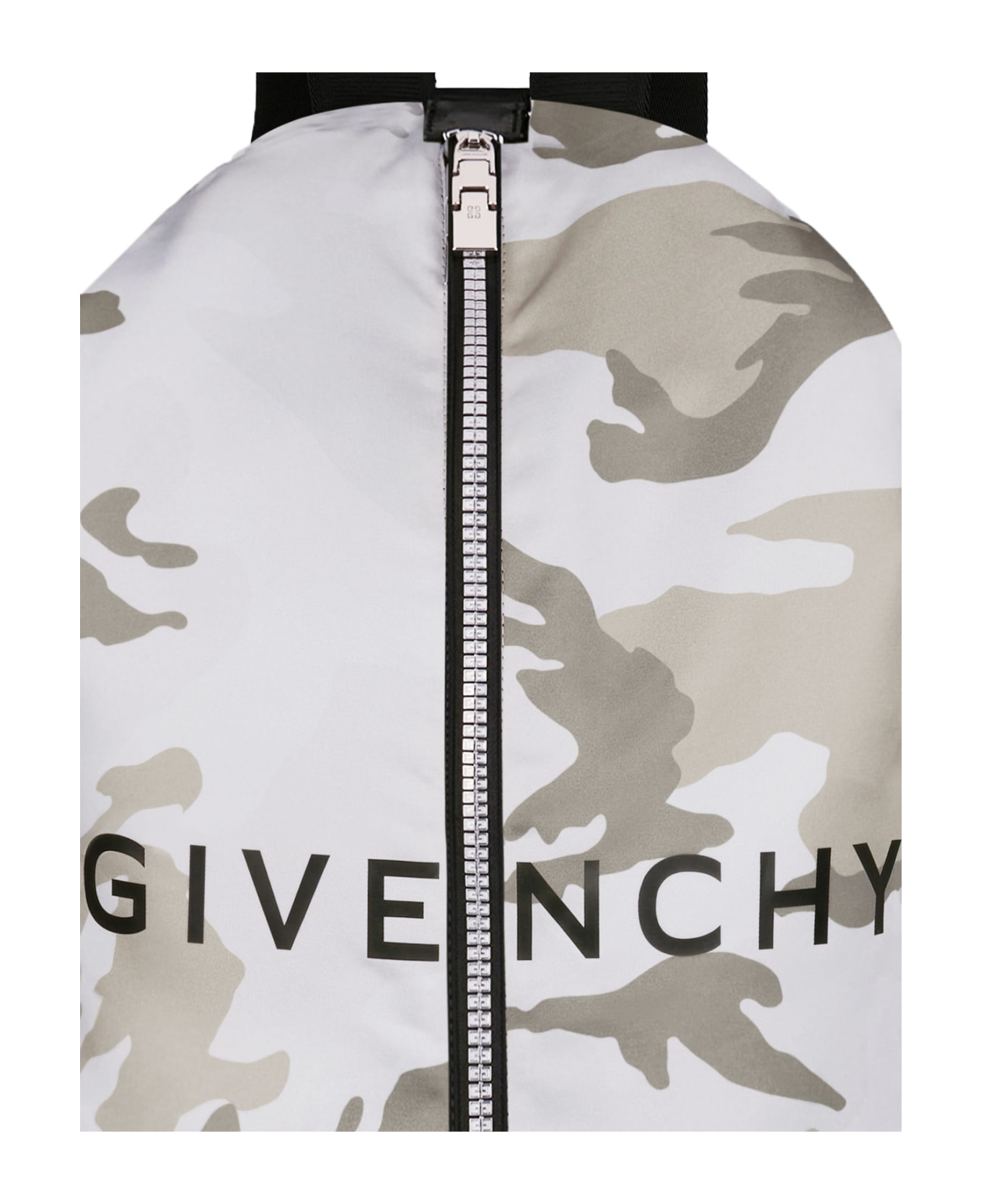 Givenchy Man Adjustable G-zip Nylon Backpack With Camouflage Print バックパック