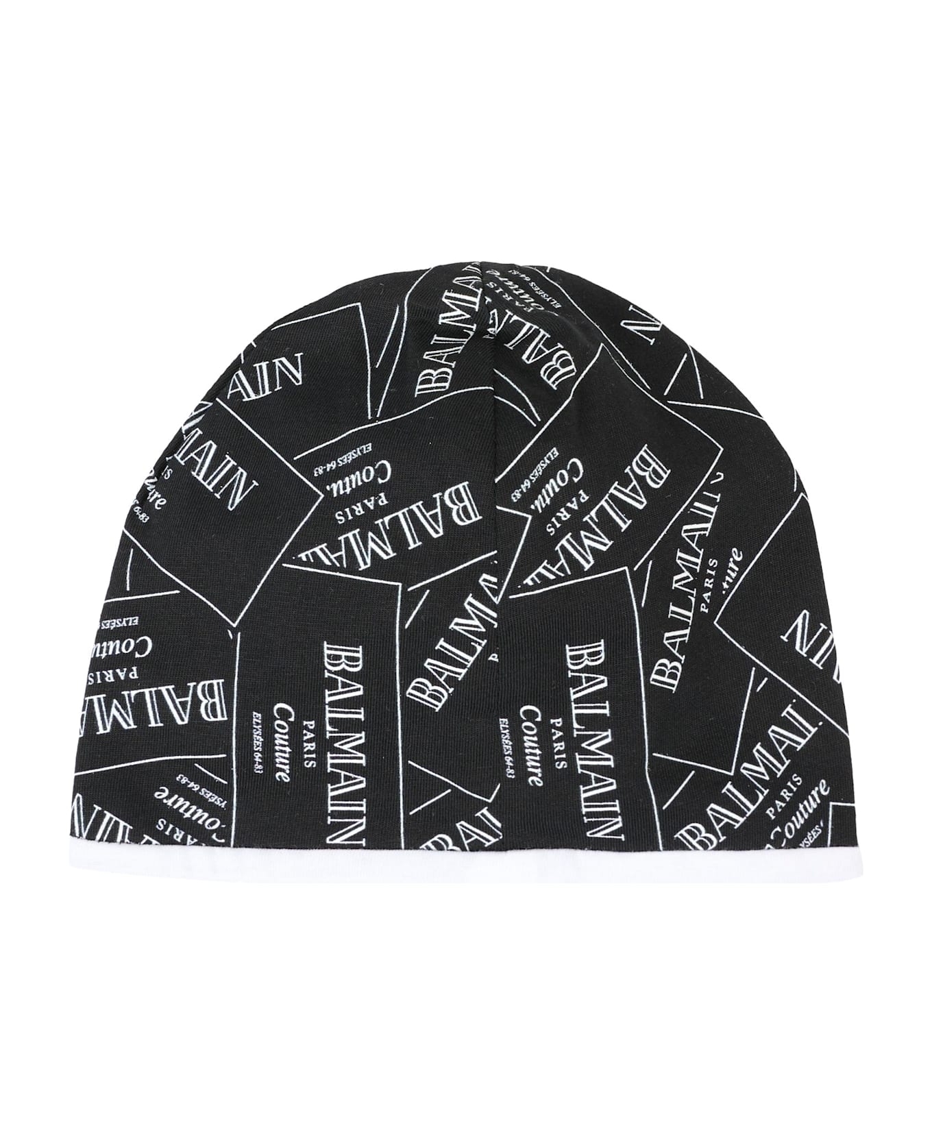 Balmain Black Babygrow Set For Babykids With Logo - Black