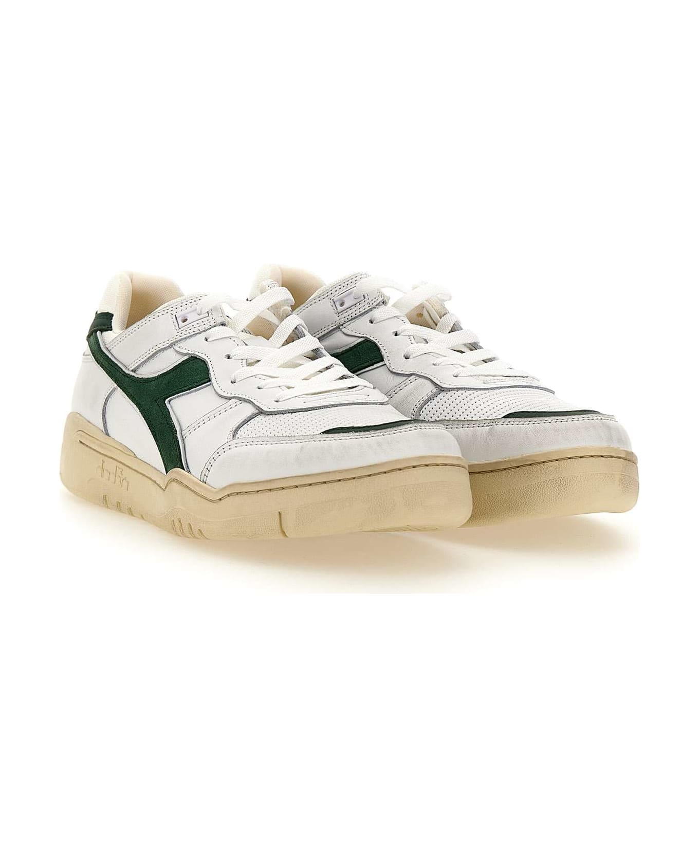 Diadora "b.560 Used" Leather Sneakers - WHITE スニーカー