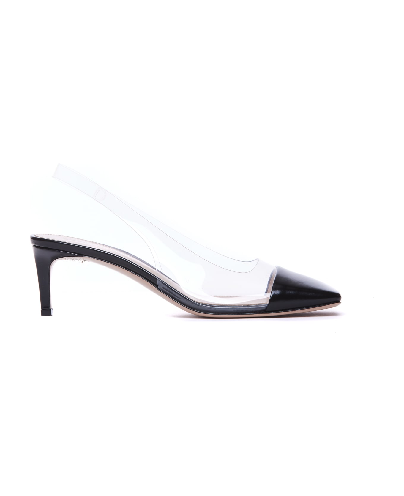 Gianvito Rossi Plexi Decollete' - Black