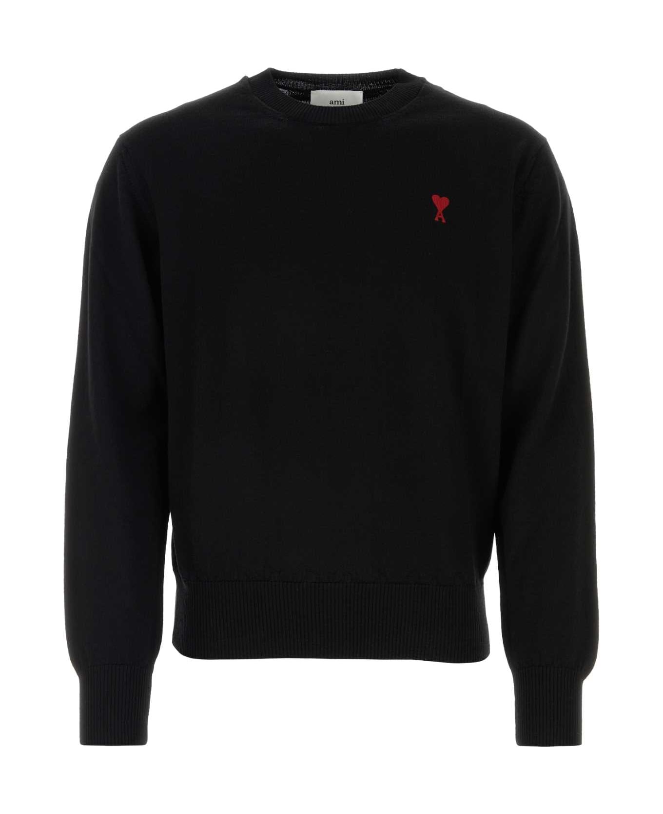 Ami Alexandre Mattiussi Black Wool Sweater - BLACK ニットウェア