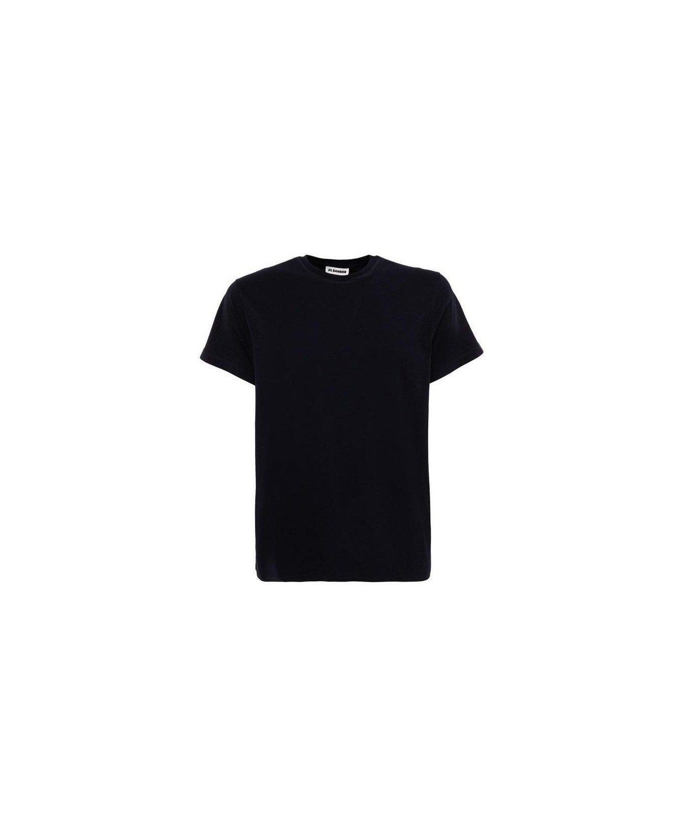 Jil Sander Crewneck Short-sleeved T-shirt - Blu notte