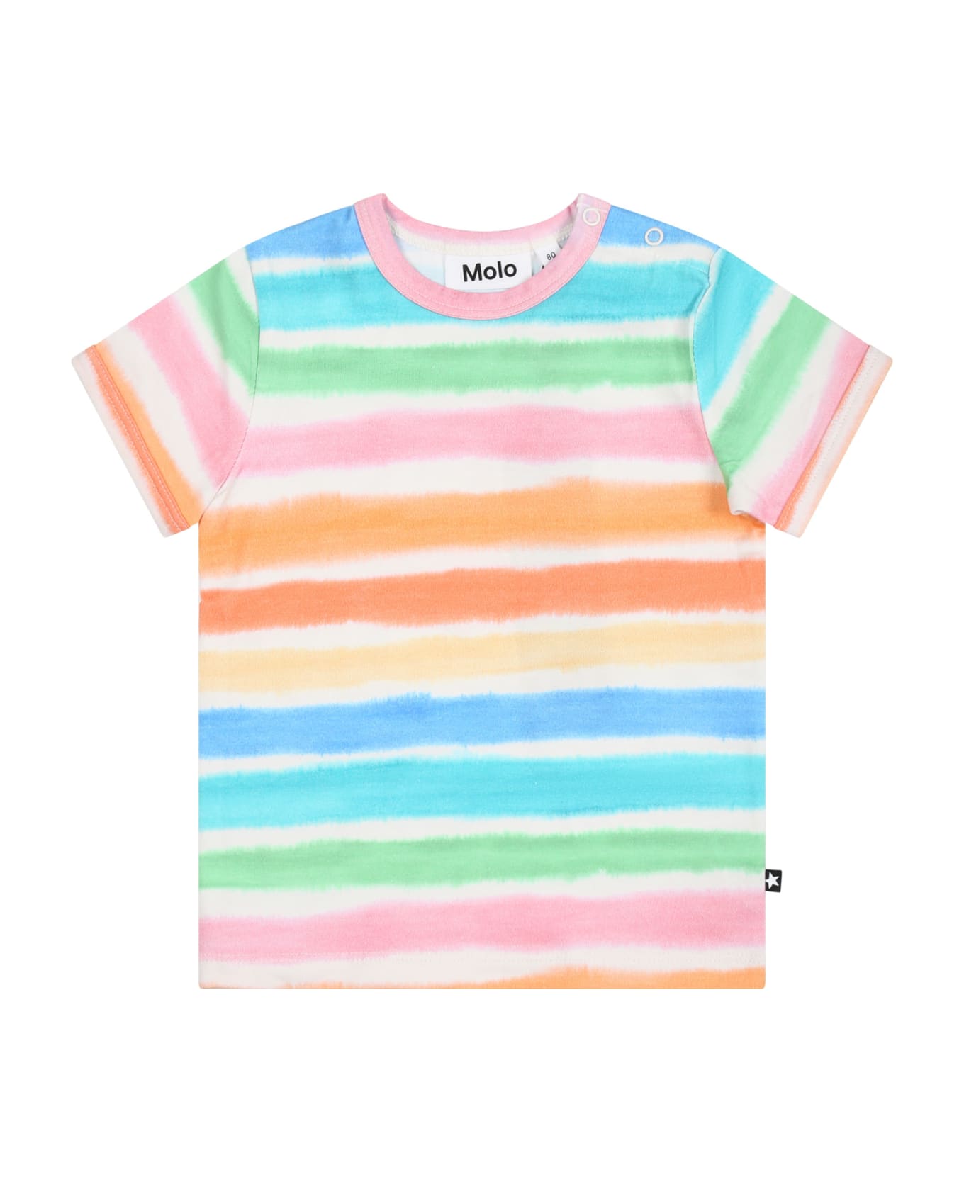 Molo Multicolor T-shirt For Baby Kids - Multicolor Tシャツ＆ポロシャツ