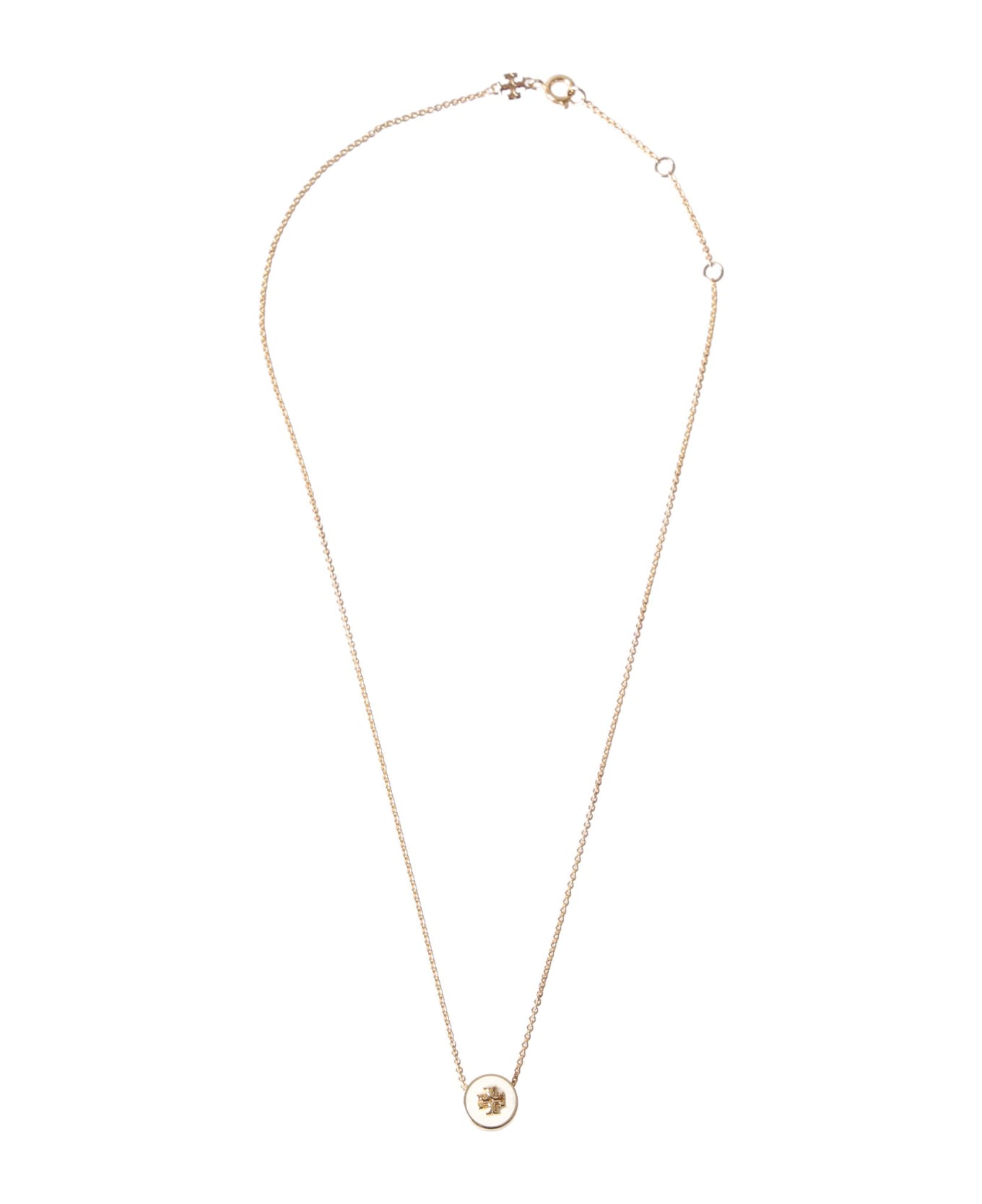 Tory Burch Necklace With Logo Pendant - Gold