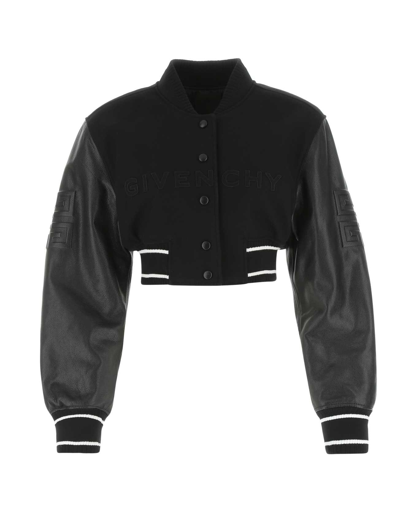 Givenchy Black Wool Blend Bomber Jacket - 004