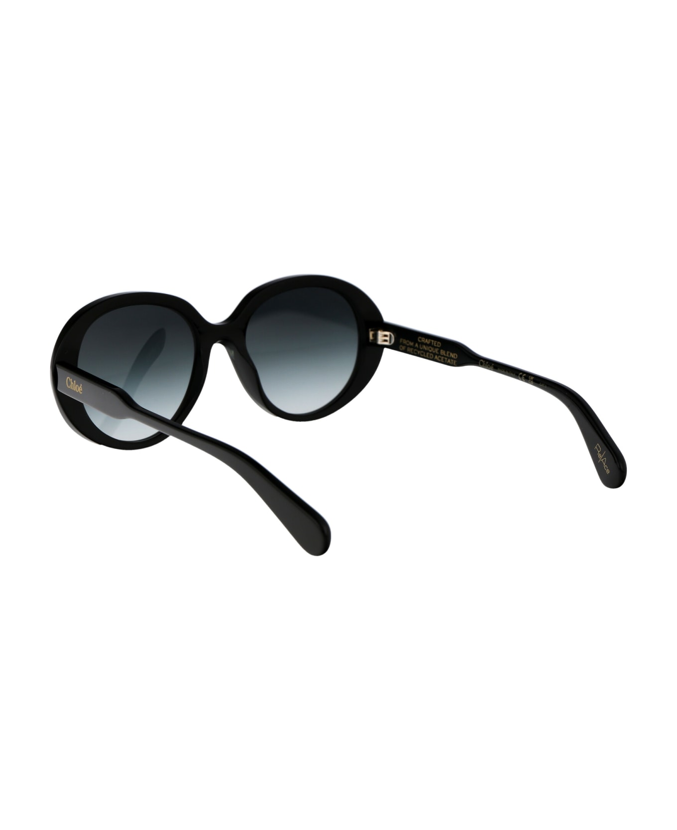 Chloé Eyewear Ch0221s Sunglasses - 001 BLACK BLACK GREY サングラス