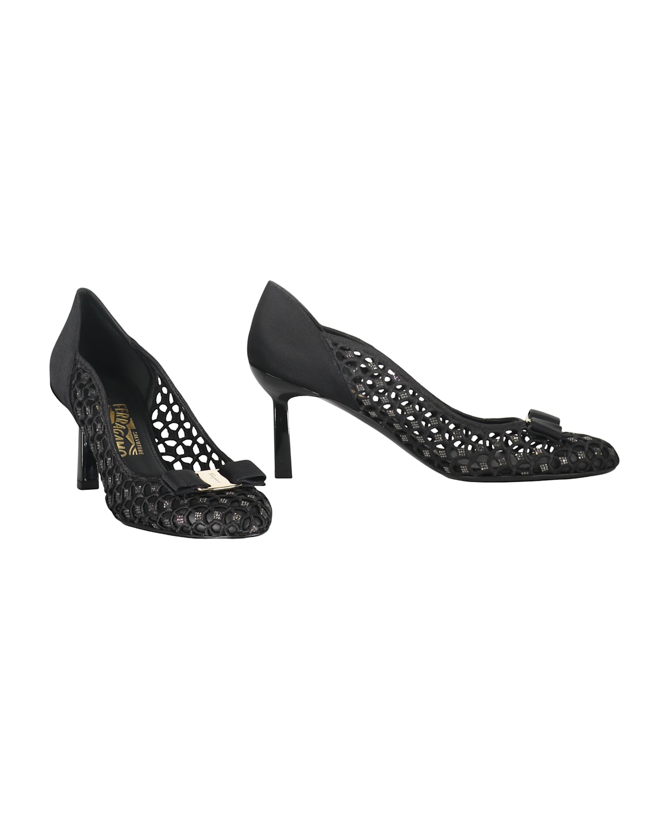 Ferragamo Fabric Pumps - black