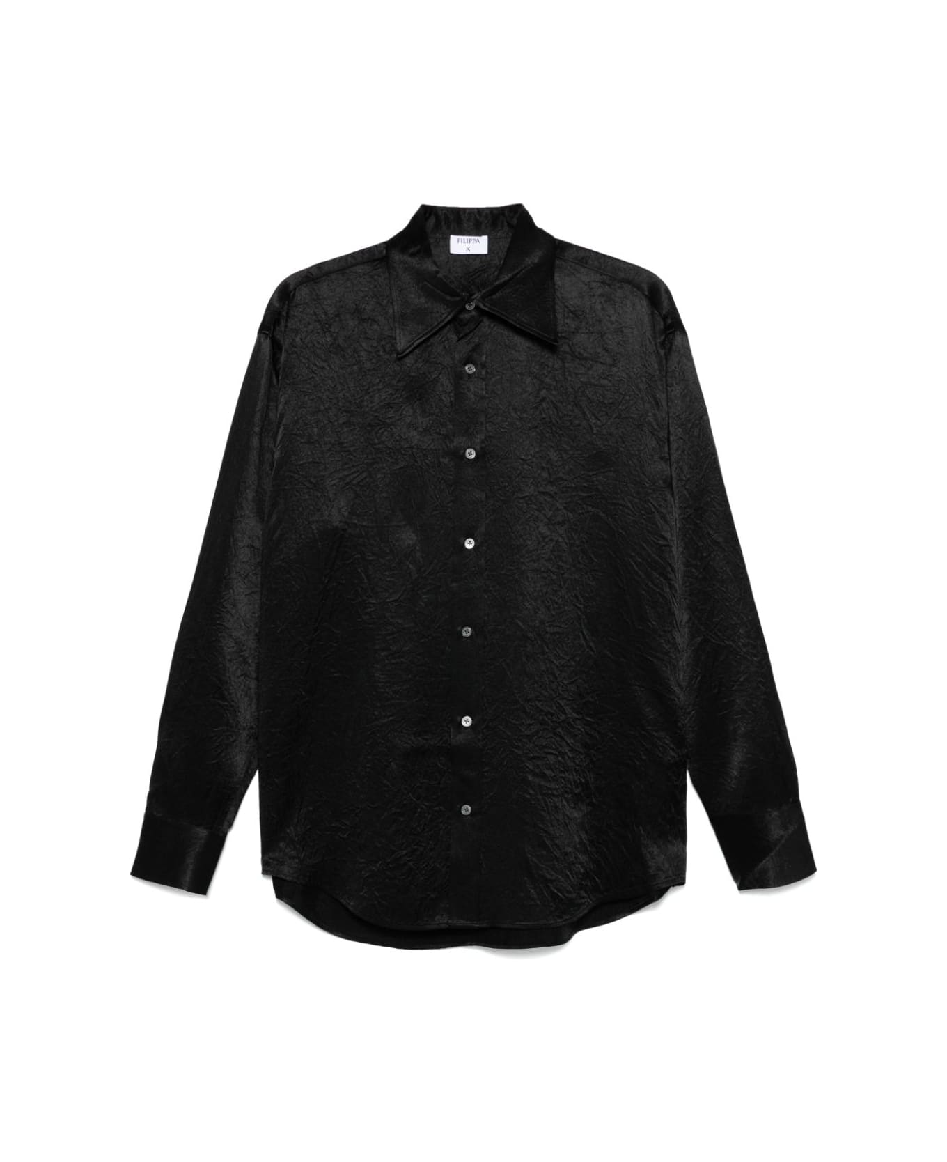 Filippa K Crinkle Shirt - Black