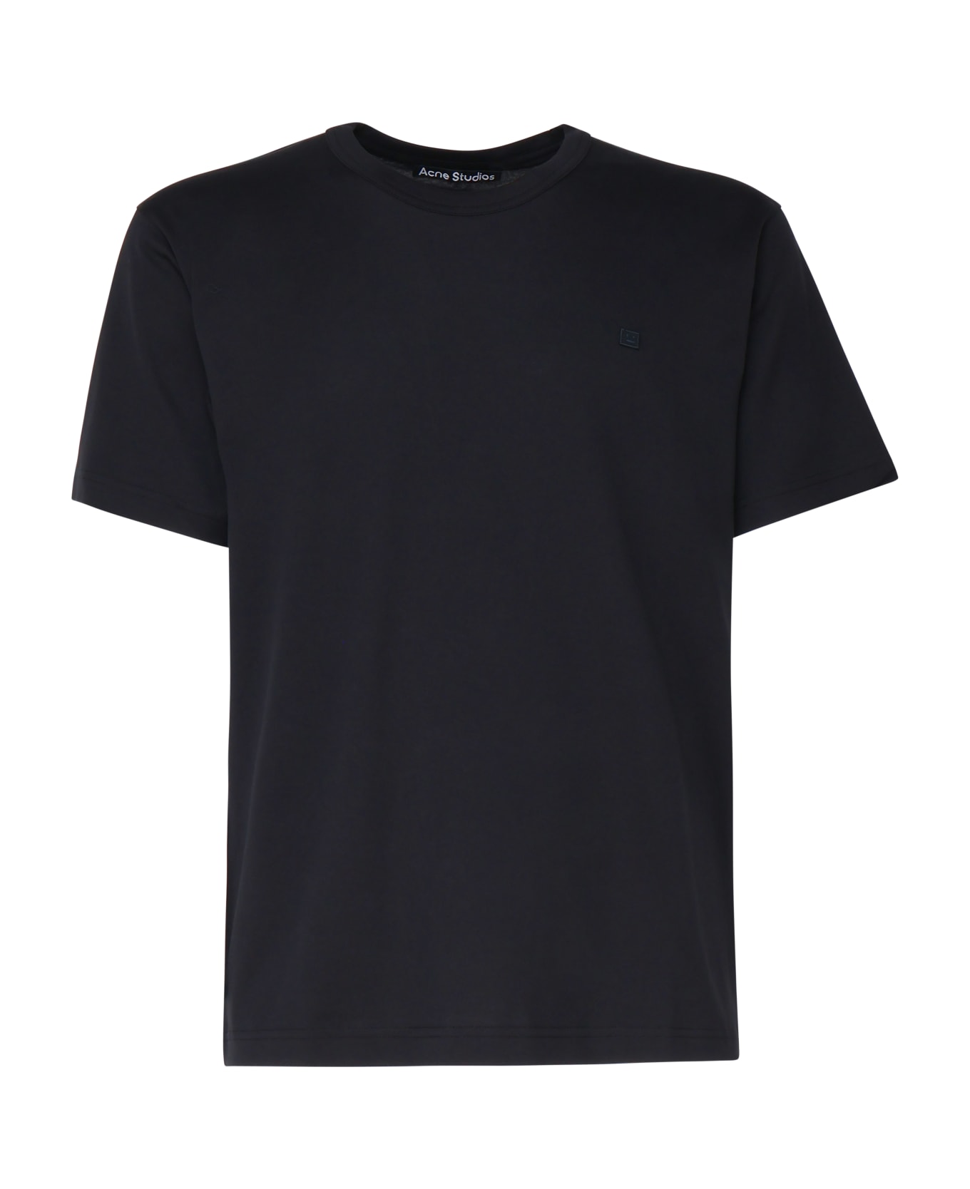 Acne Studios T-shirt Face In Cotton - Black