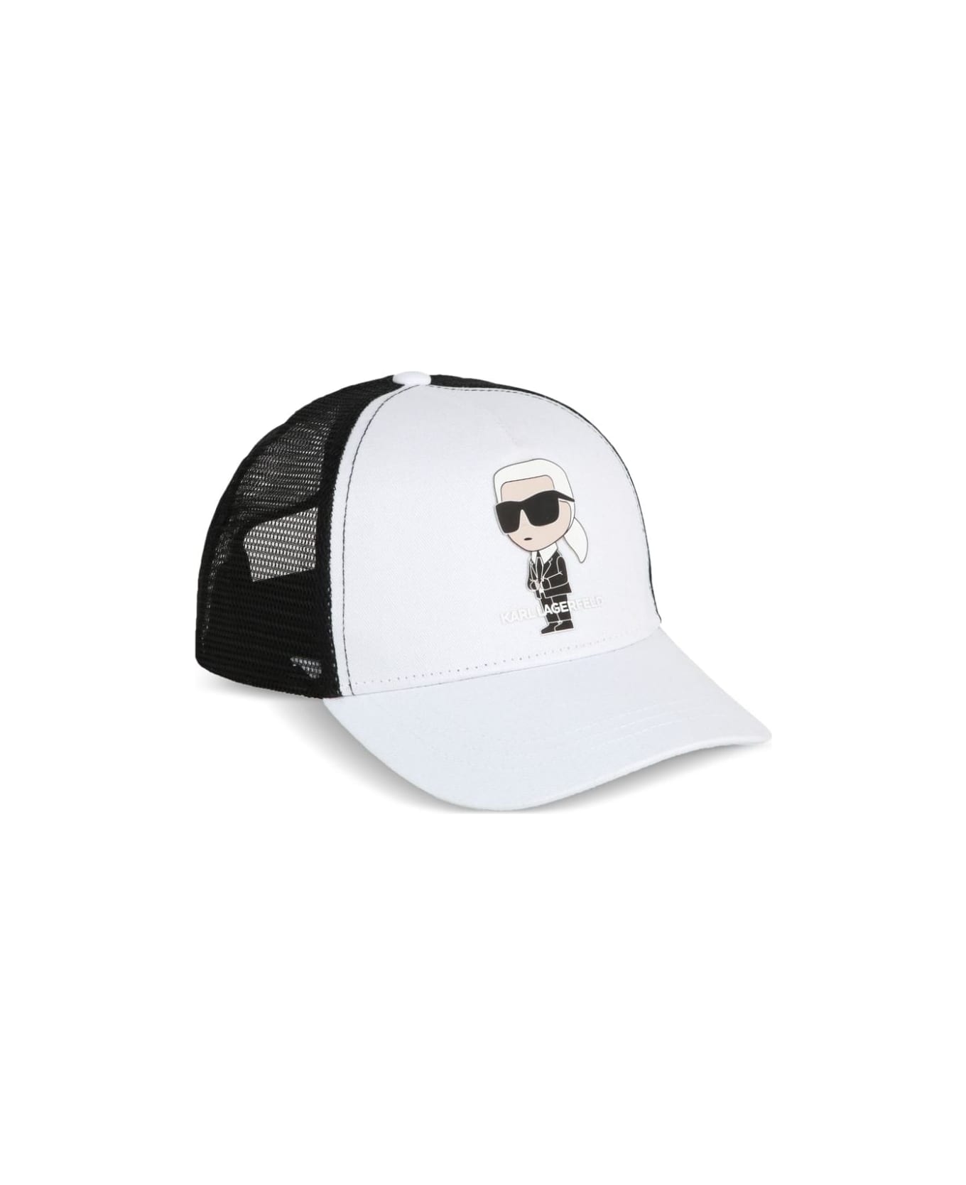 Karl Lagerfeld Kids Cappello Con Stampa - White アクセサリー＆ギフト