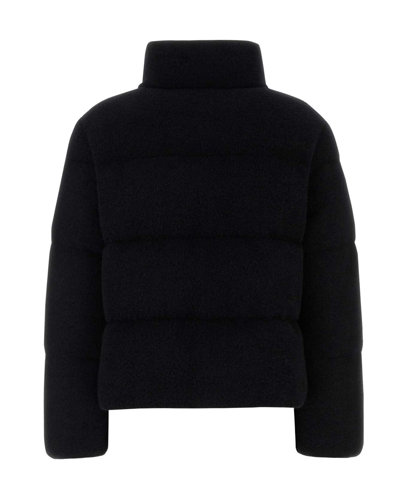 Moncler Black Polyester Blend Mornas Down Jacket - Black