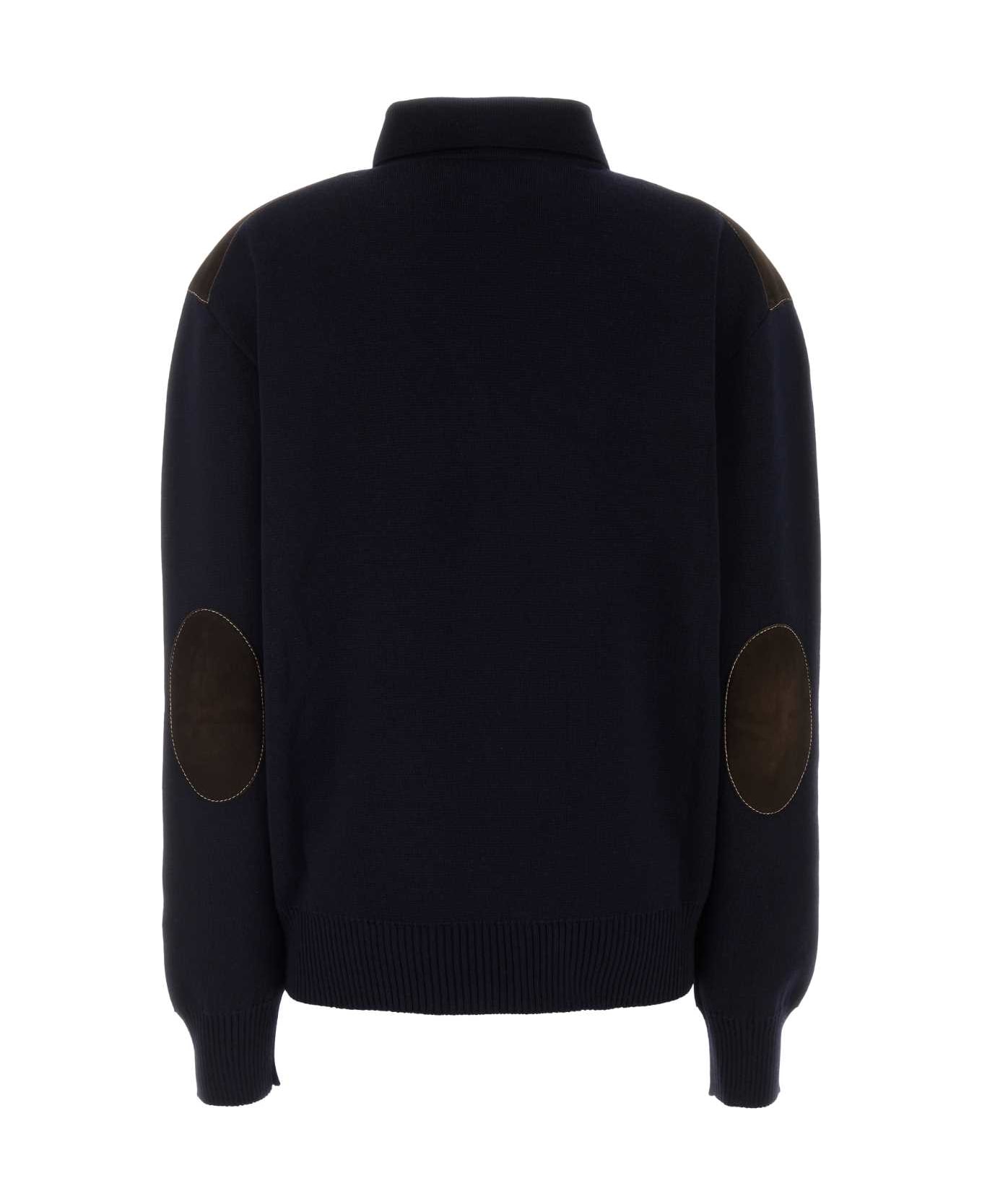 Miu Miu Dark Wool Cardigan - BLU+CACAO