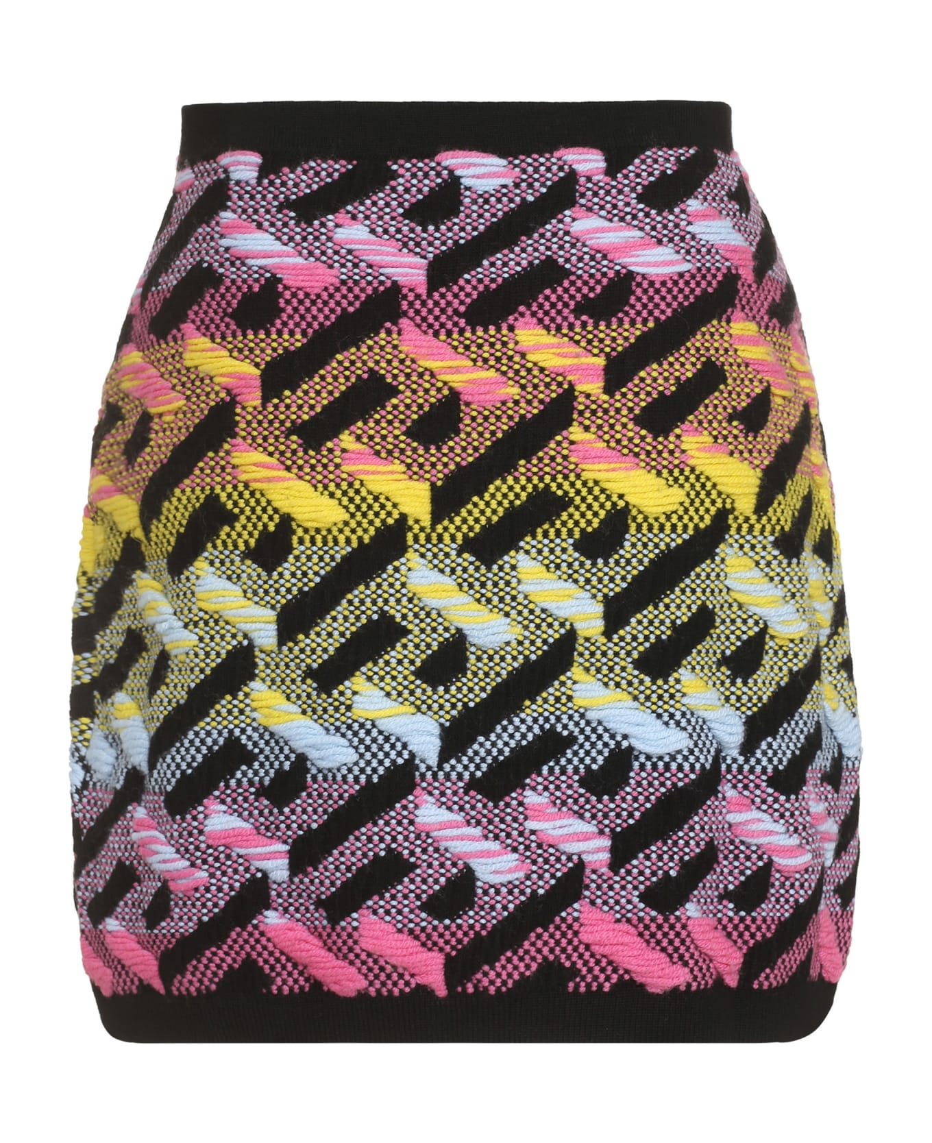 Versace Jacquard Knit Skirt - Multicolor