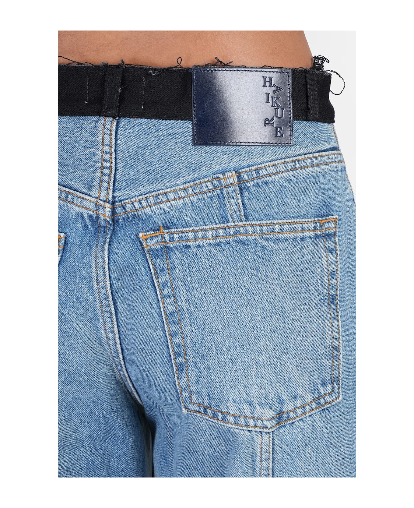 Haikure Peace Jeans In Blue Cotton - blue