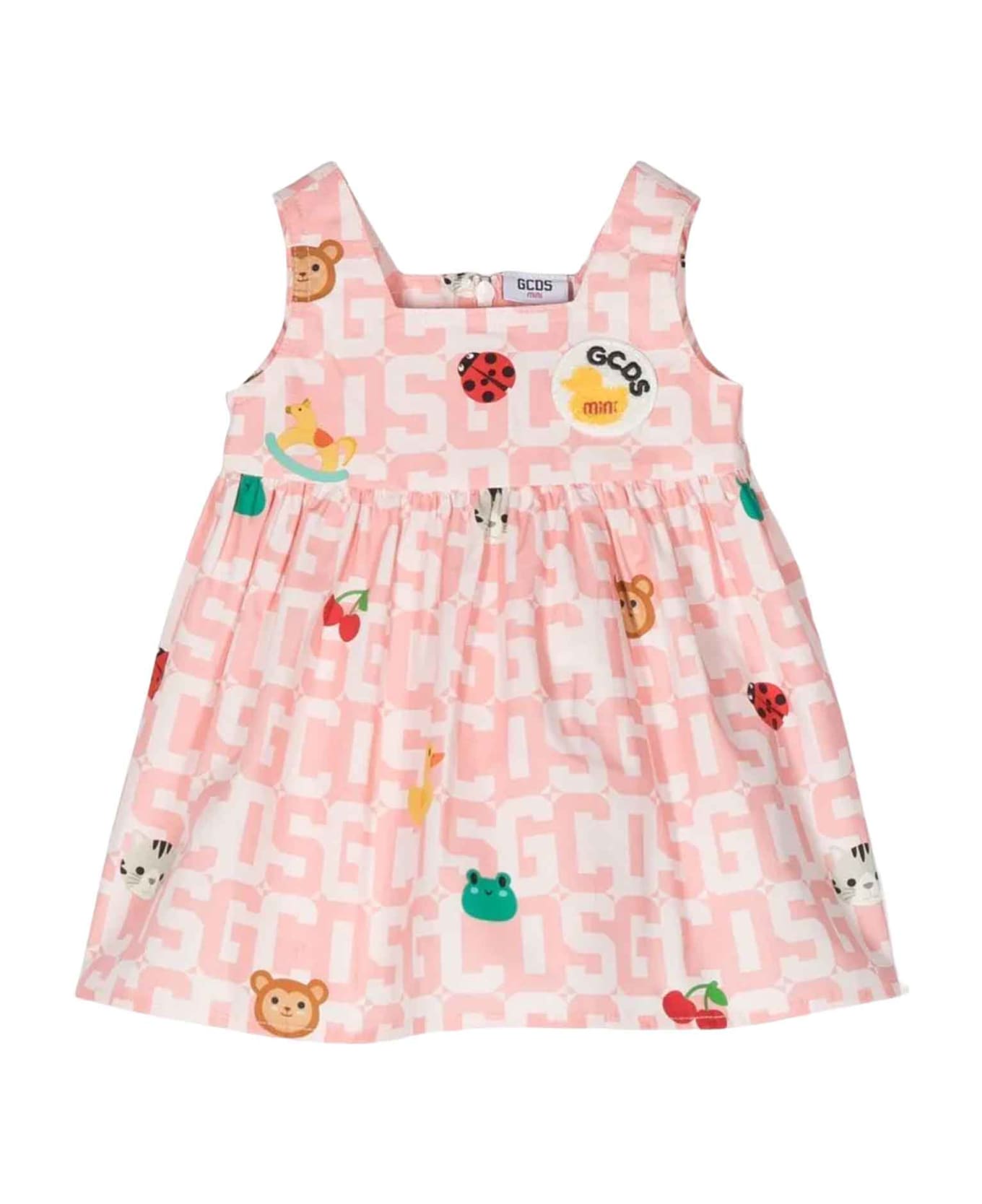 GCDS Mini Pink Dress Baby Girl - Rosa
