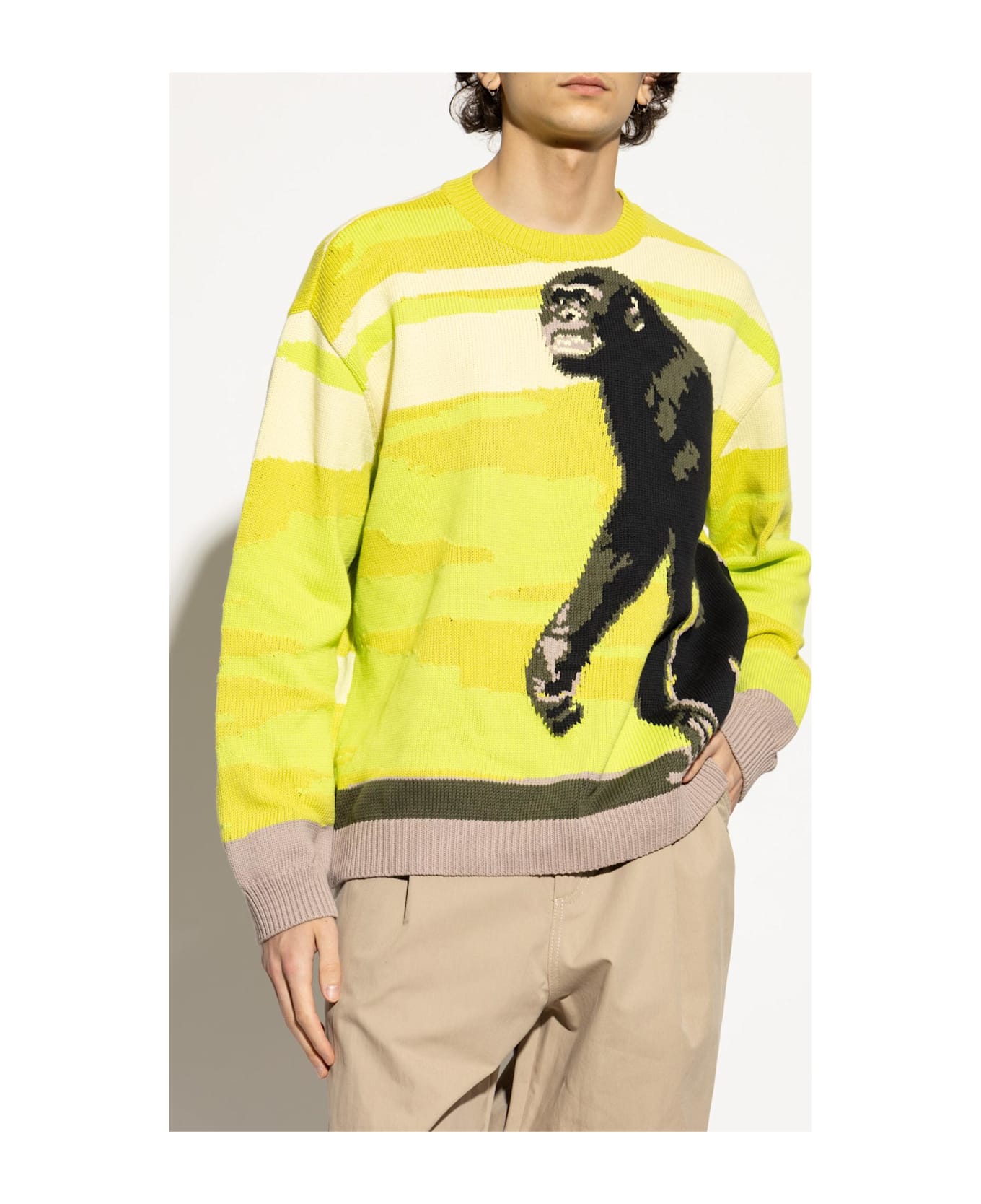 Moschino Patterned Sweater - GREEN