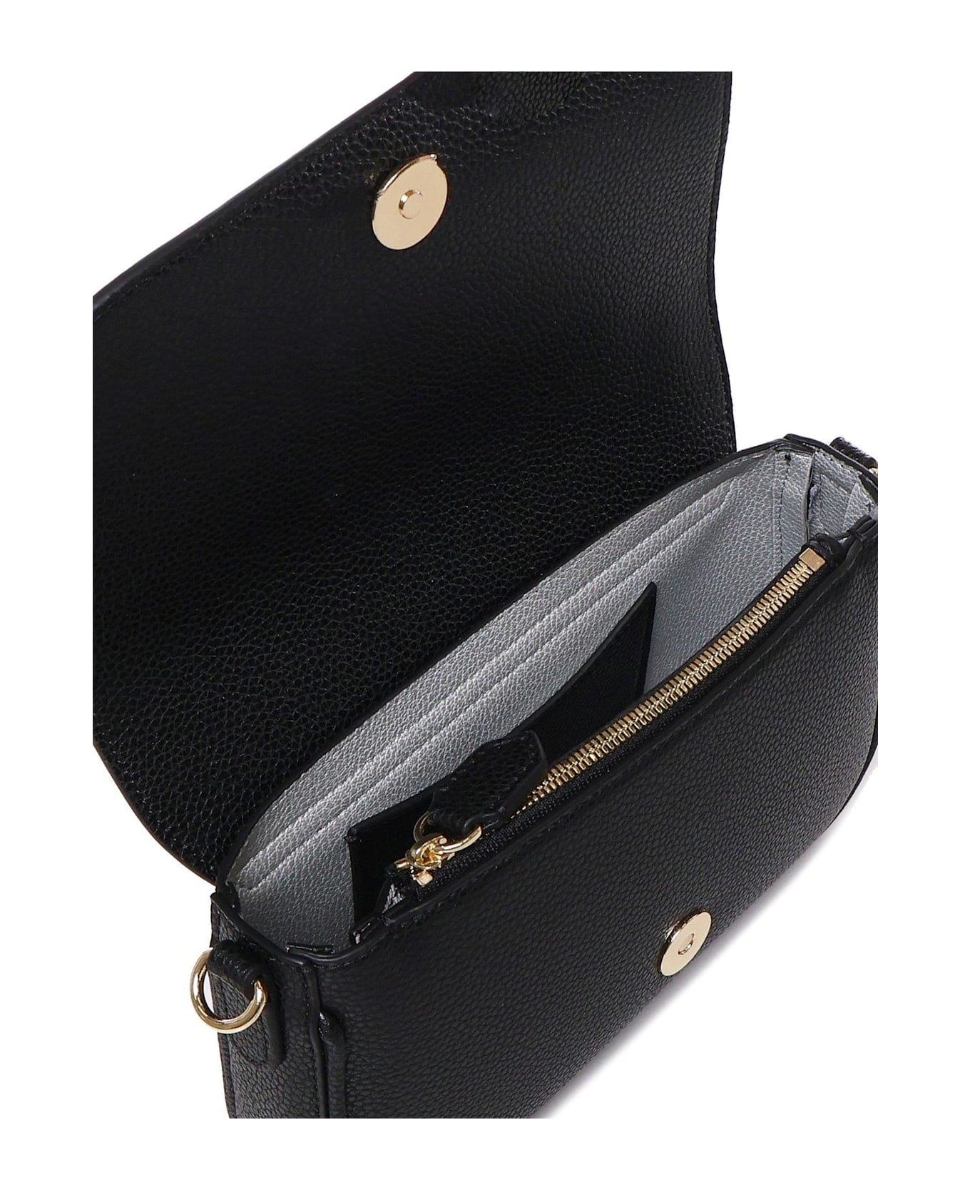 Emporio Armani Lilly Logo-printed Shoulder Bag - Black