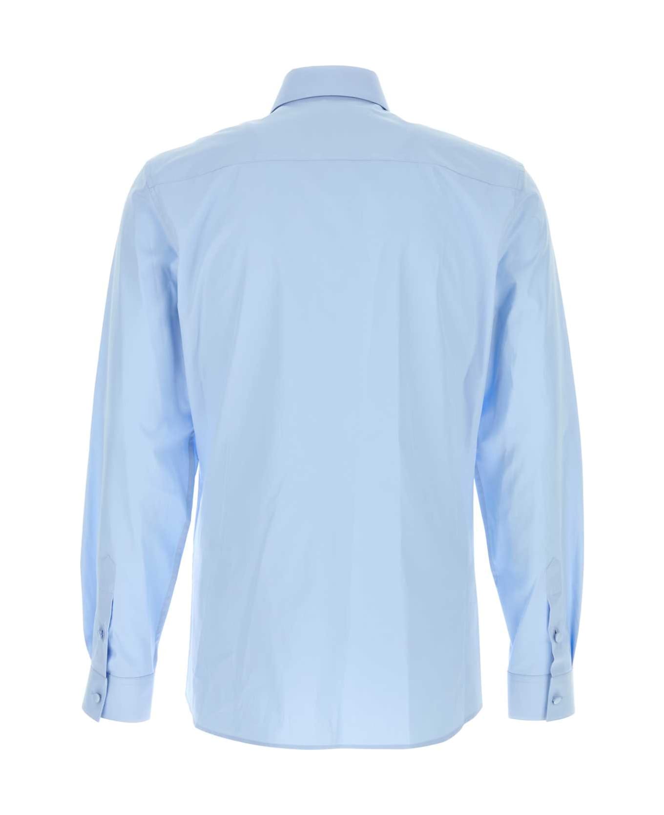 Valentino Garavani Light-blue Poplin Shirt - CIELO