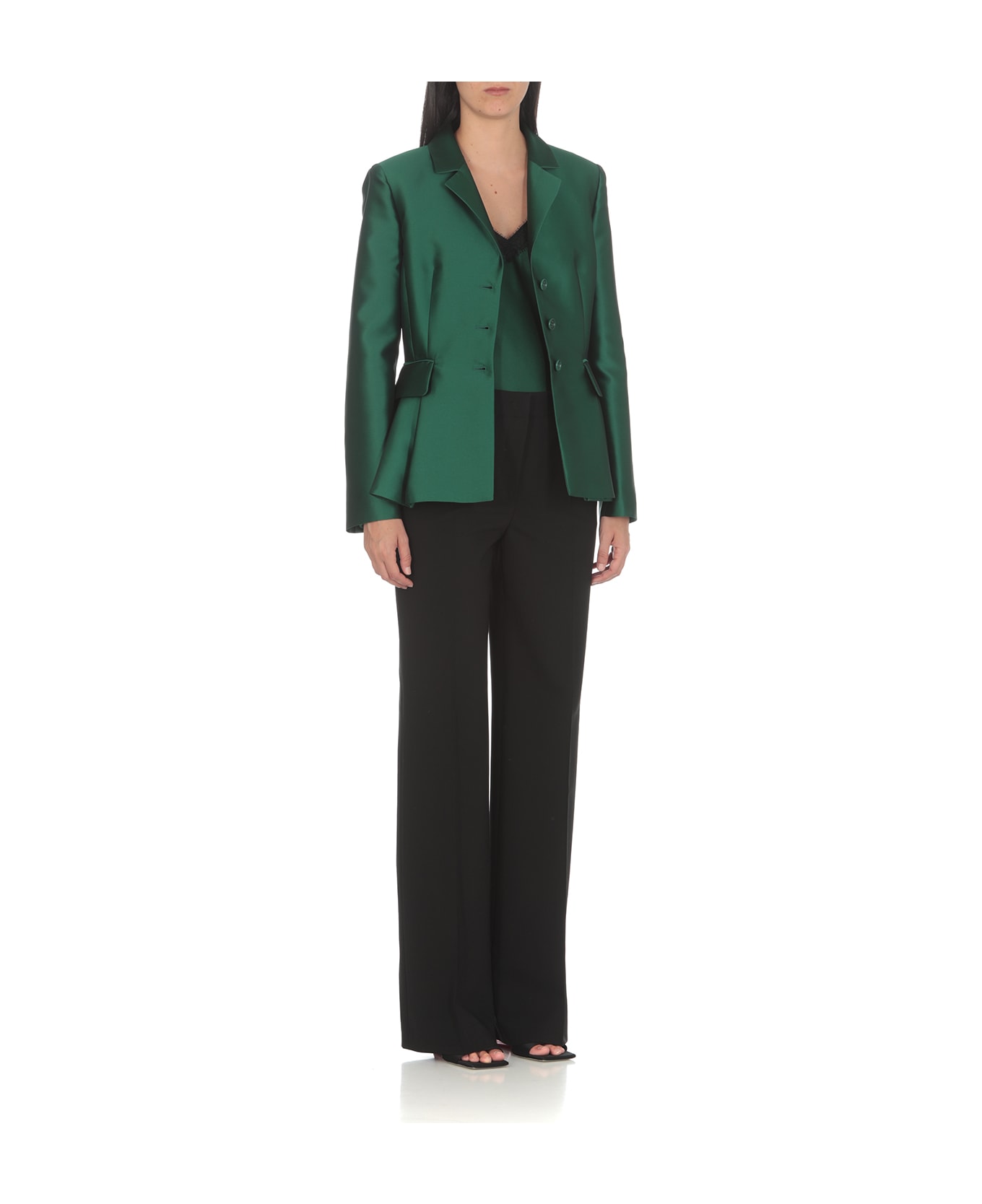 Alberta Ferretti 'mikado' Blazer - Green