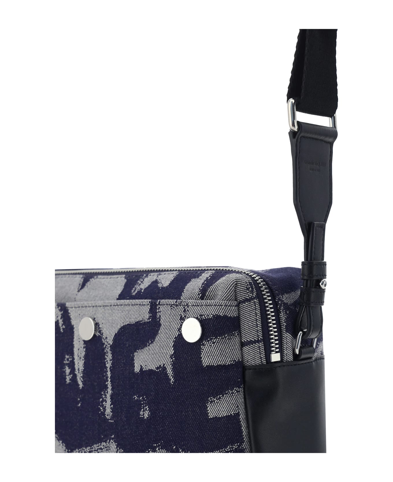 Alexander McQueen Shoulder Bag - Dk Blue/ivory/black