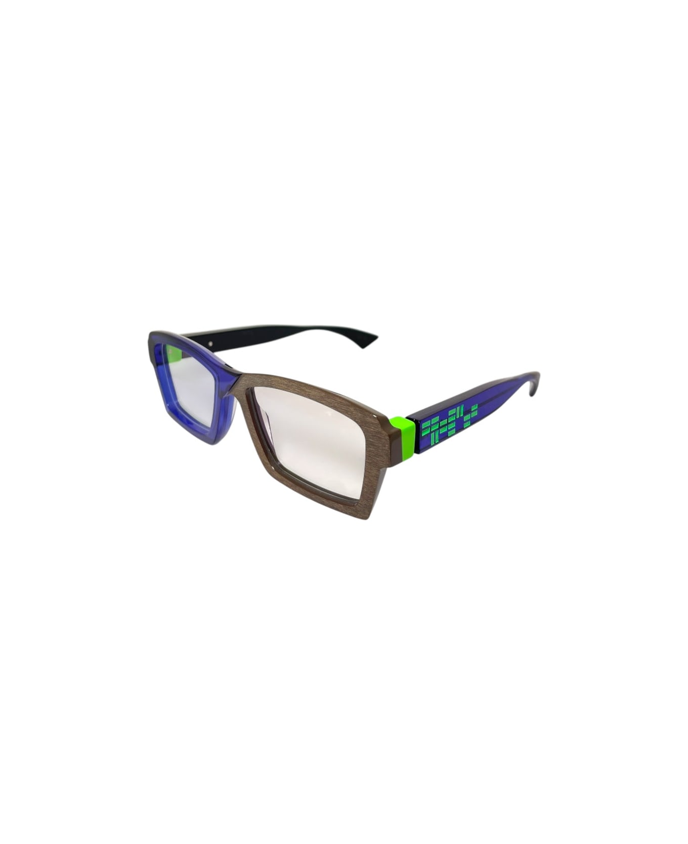 Piero Massaro Pm929 - Blue 
Grey Glasses