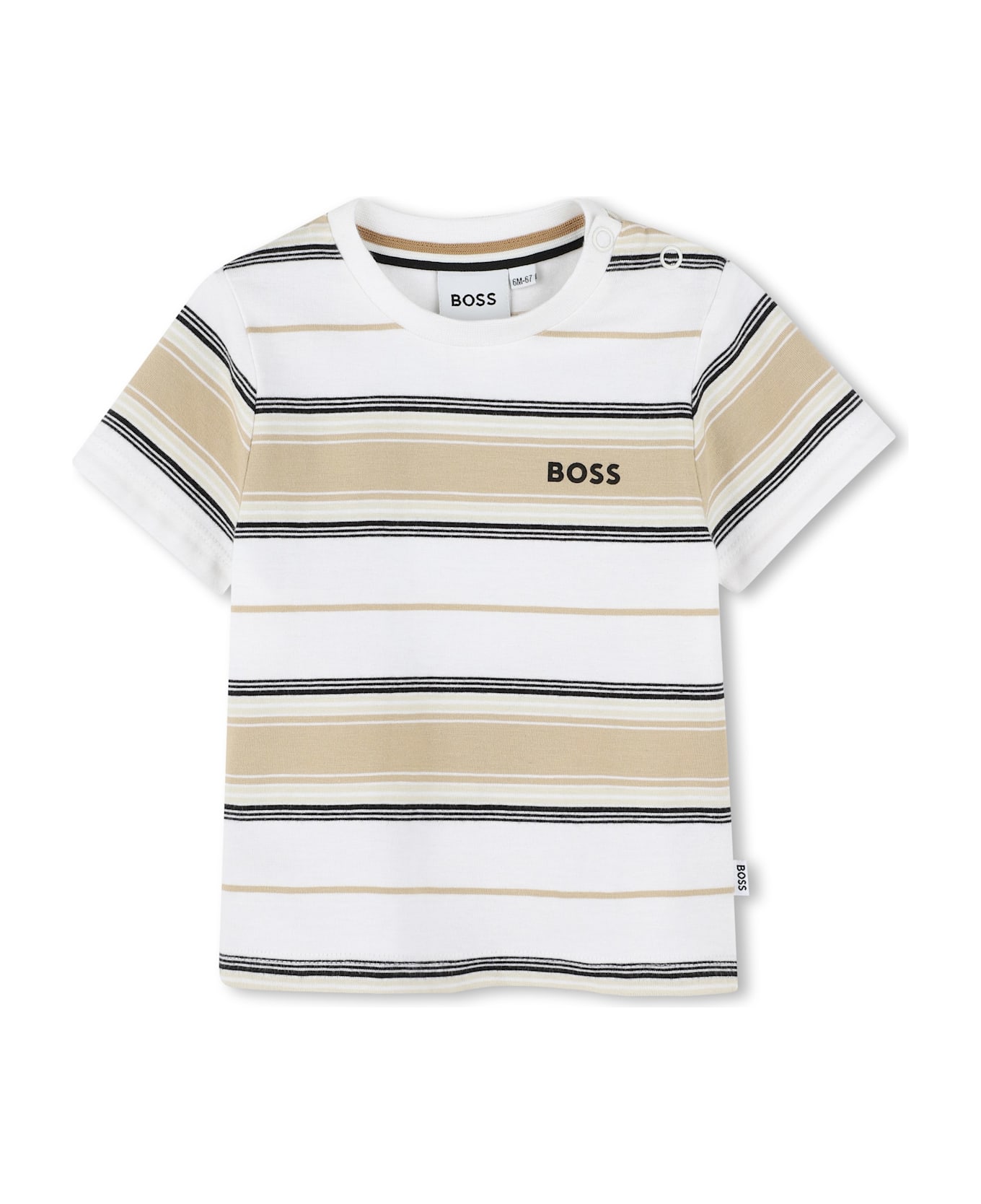 Hugo Boss T-shirt Con Logo - Beige