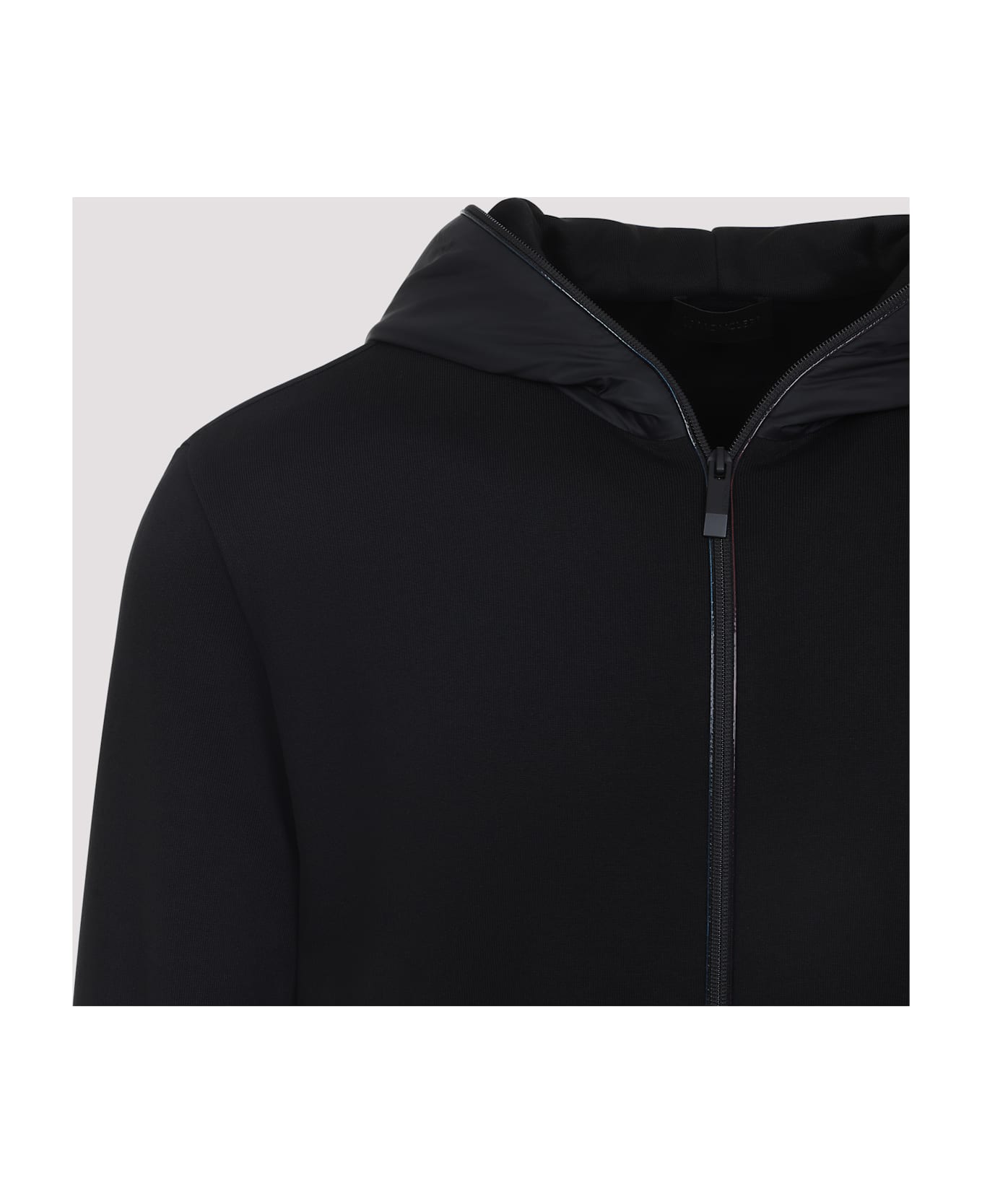 Moncler Zip Up Cardigan - Black