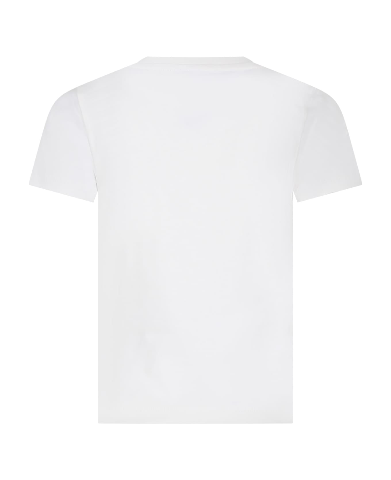 Kenzo White T-shirt For Boy With Logo - IVORY Tシャツ＆ポロシャツ