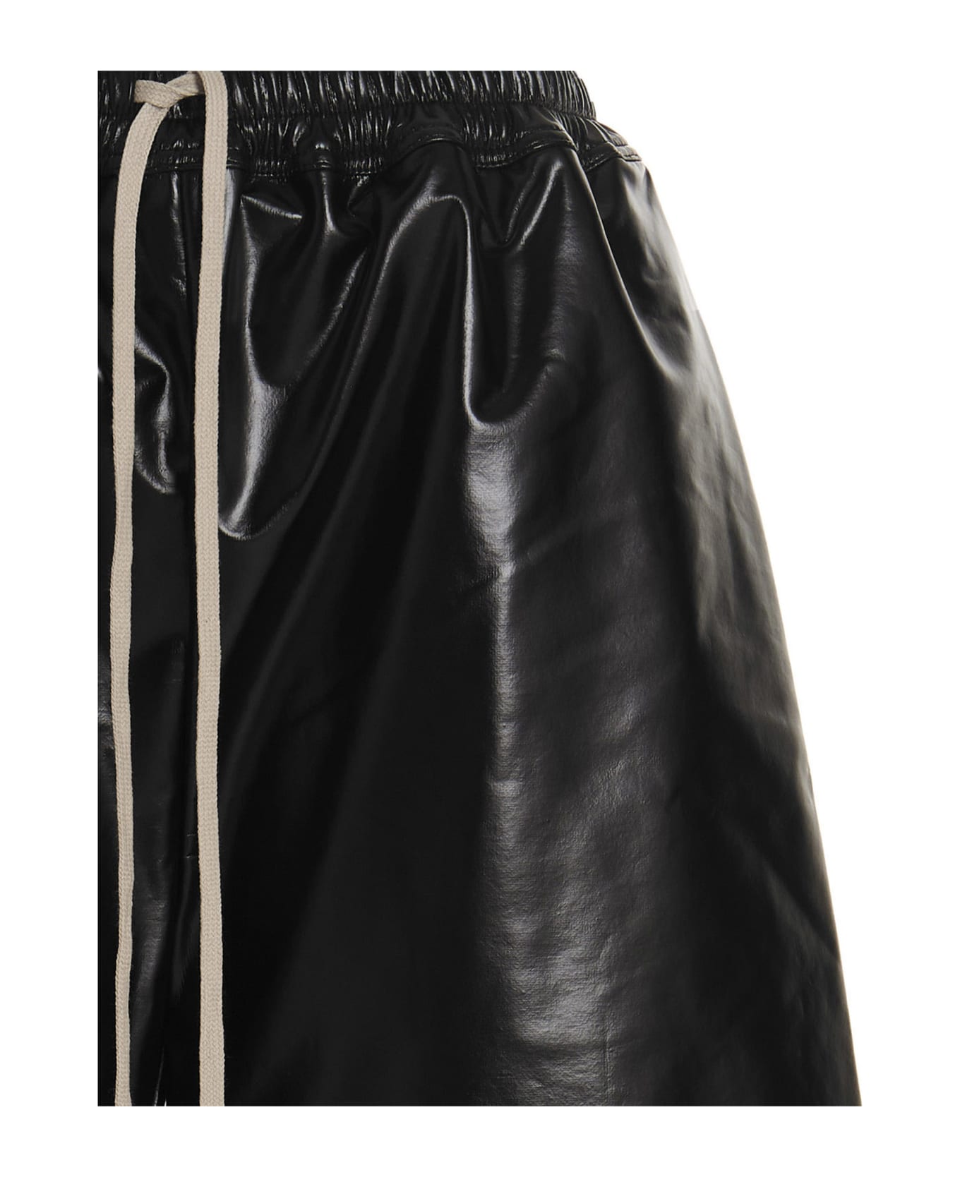 DRKSHDW Leather-effect Bermuda Shorts - Black  