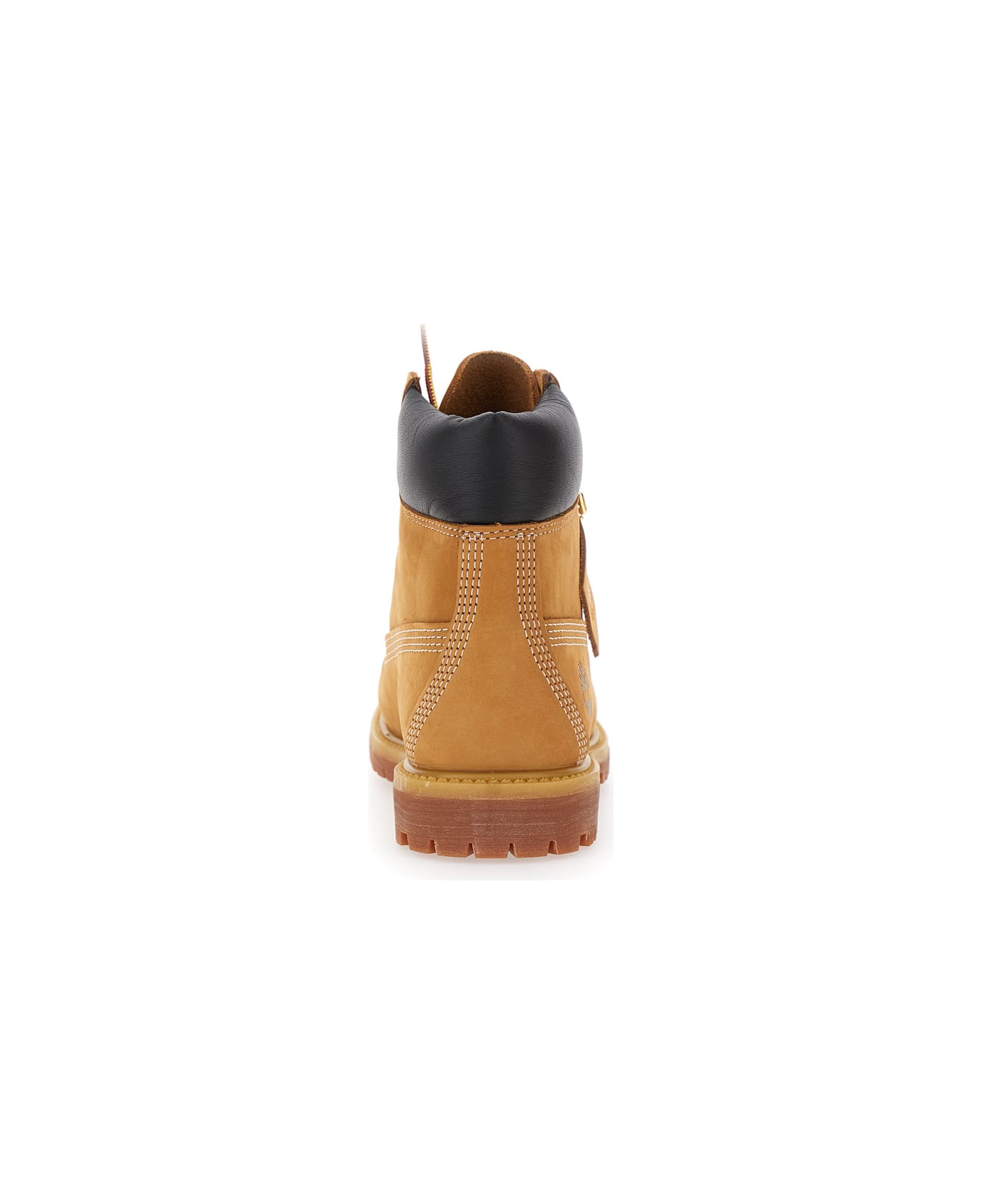 Timberland Beige Water-proof Boots With Logo In Nubuck Leather Woman - Beige