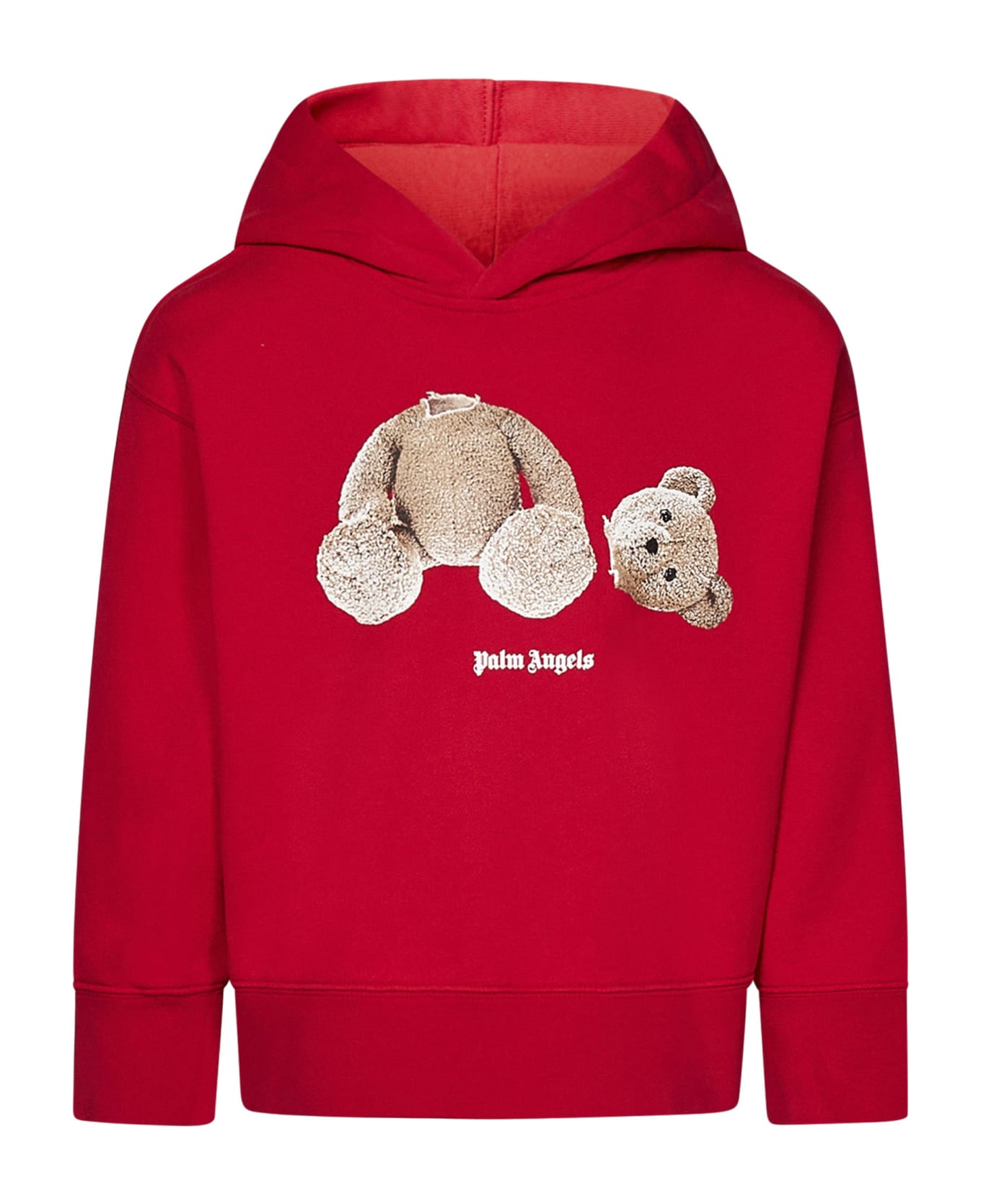 Palm Angels Kids Bear Sweatshirt - Red ニットウェア＆スウェットシャツ