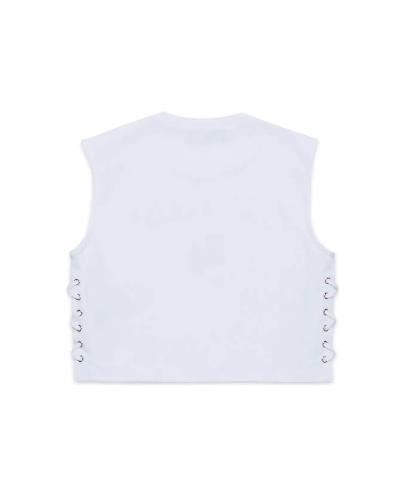 Dsquared2 White Top With Print - White