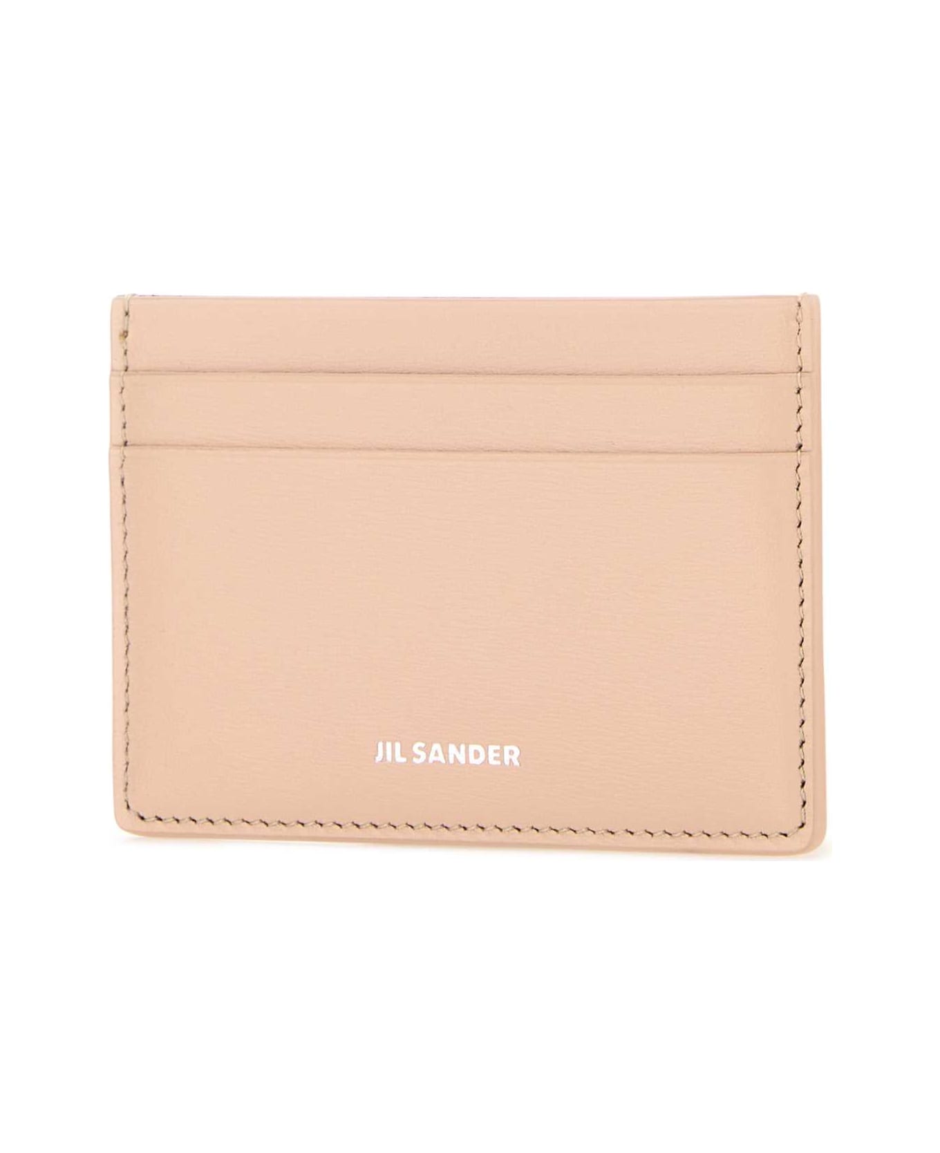 Jil Sander Pastel Pink Leather Card Holder - 679 財布