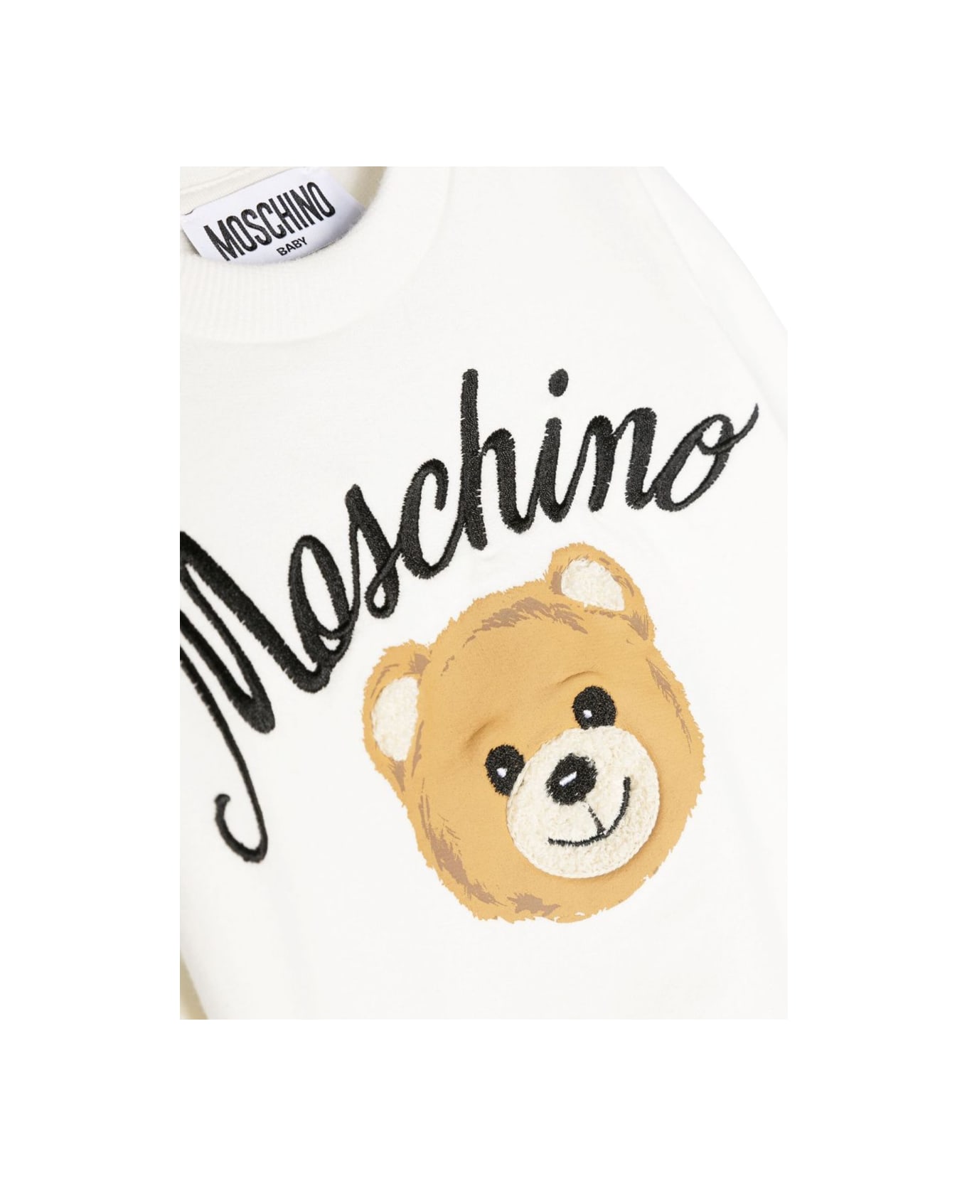Moschino Teddy Bear Crewneck Sweatshirt - WHITE