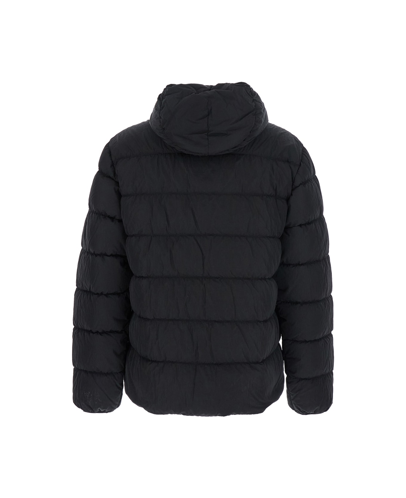 C.P. Company Black Nylon Down Jacket - Black
