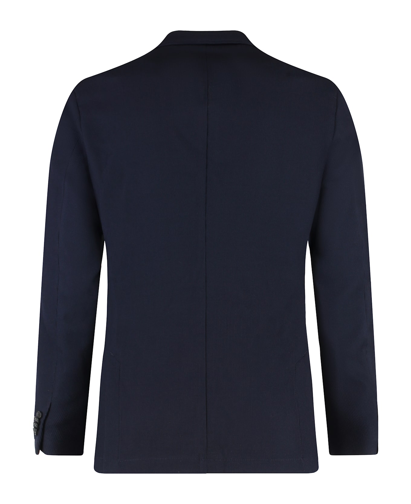 Hugo Boss Double-breasted Wool Jacket - blue