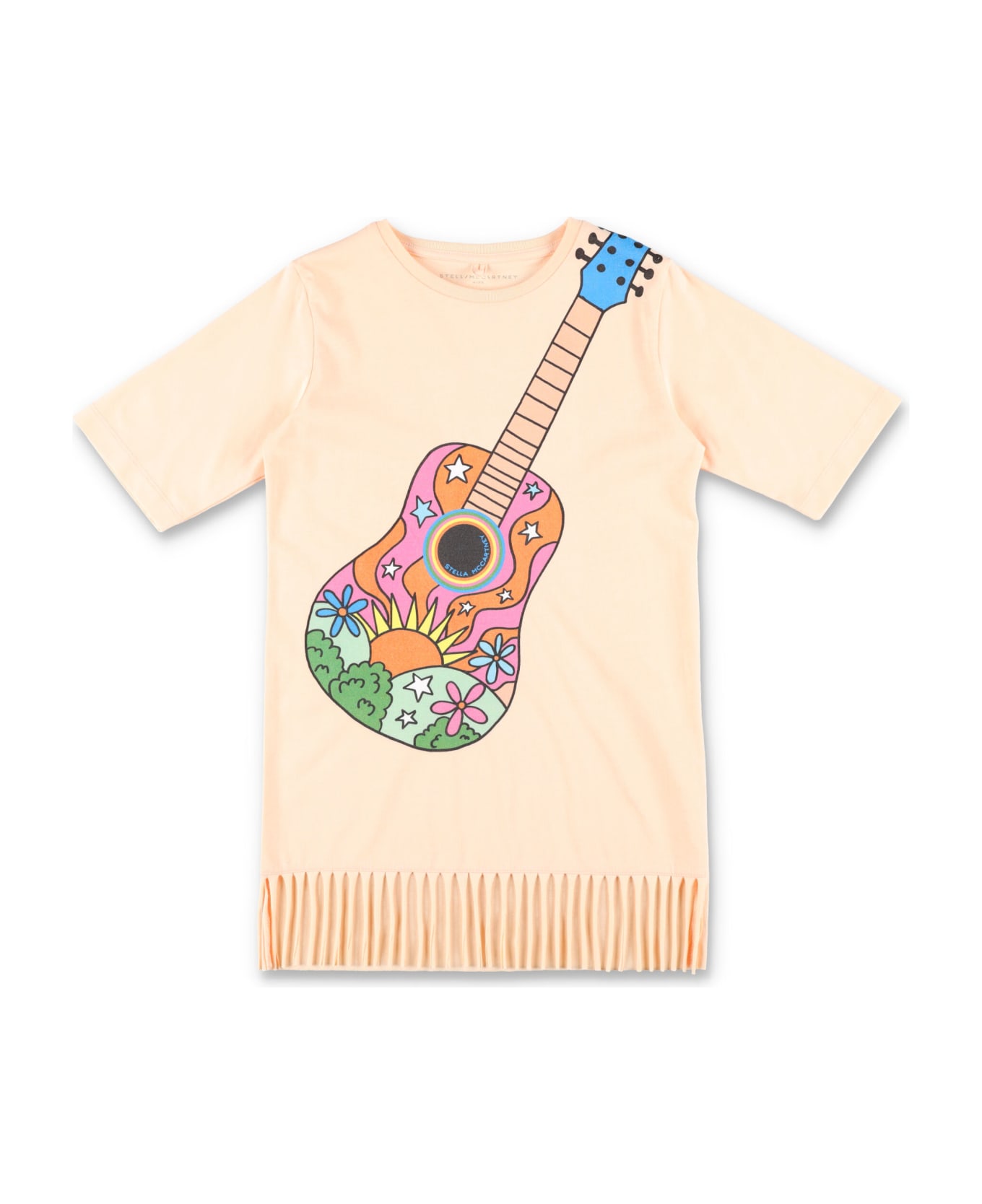 Stella McCartney Kids Beach Dress With Fringes - PINK