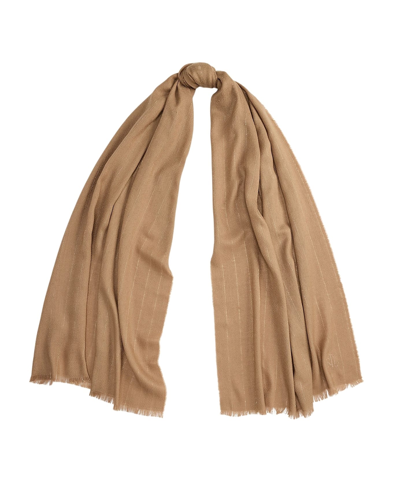 Ralph Lauren Lghtwght Shn Scarf Square - Camel Gold