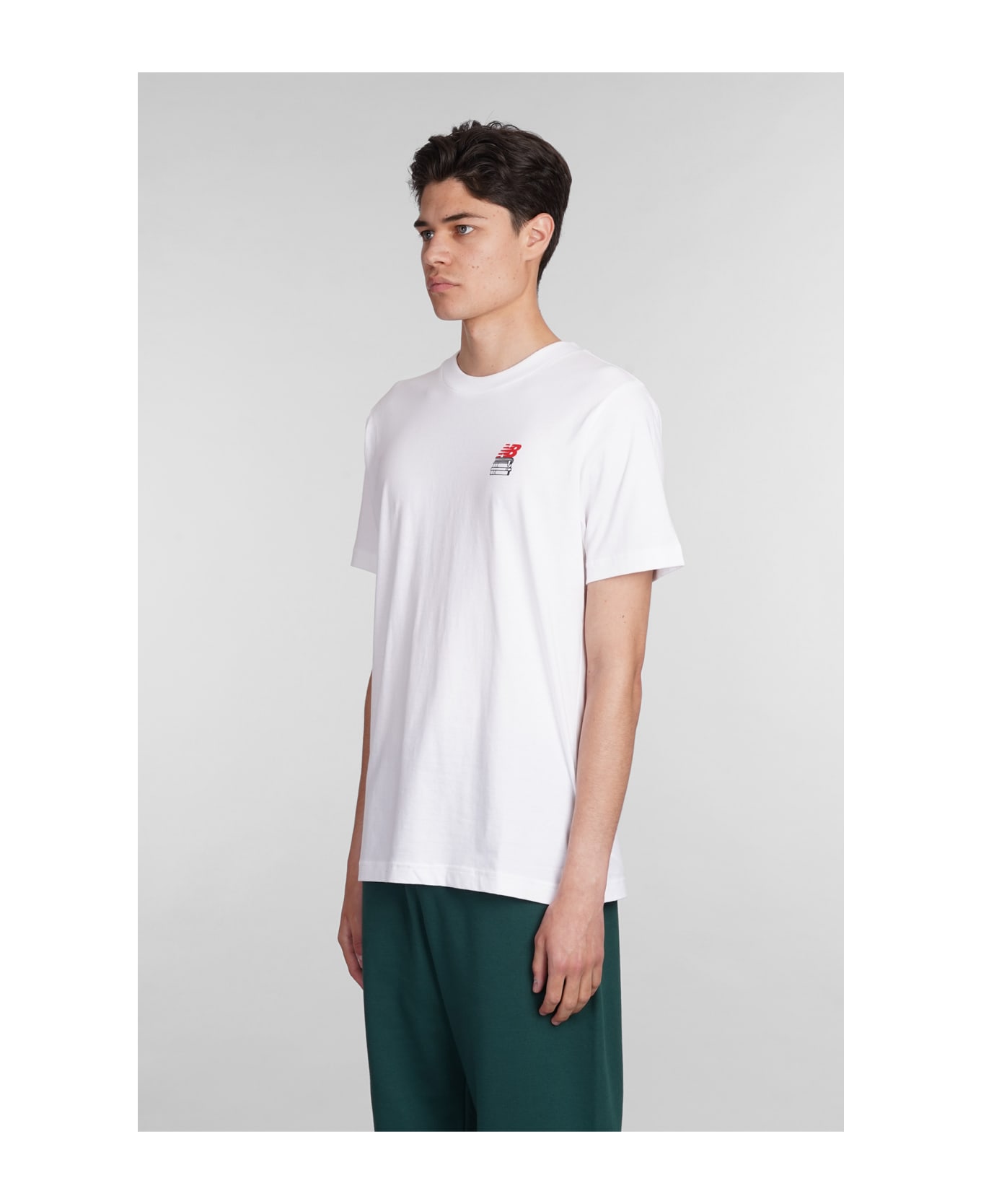 New Balance T-shirt In White Cotton - white
