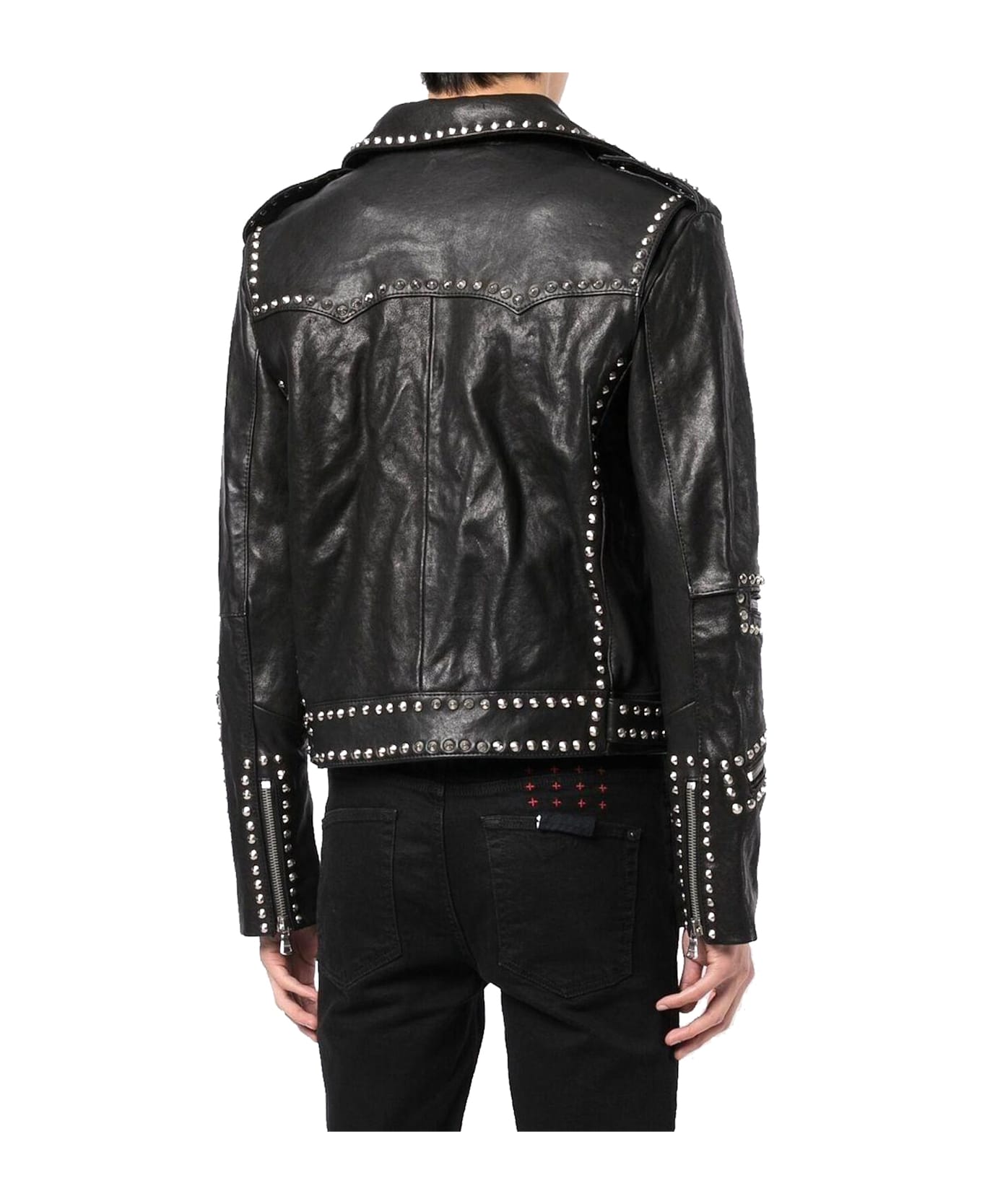 Celine Studded Leather Jacket - Black